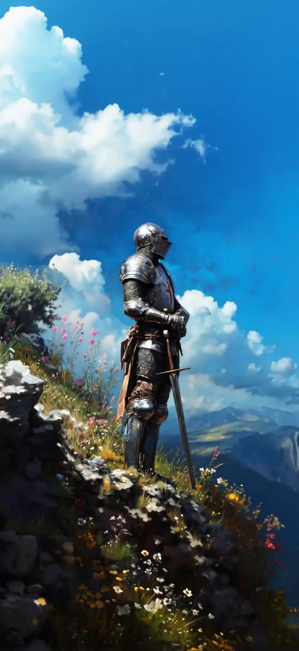Epic Fantasy Knight Wallpaper in 4K for Mobile