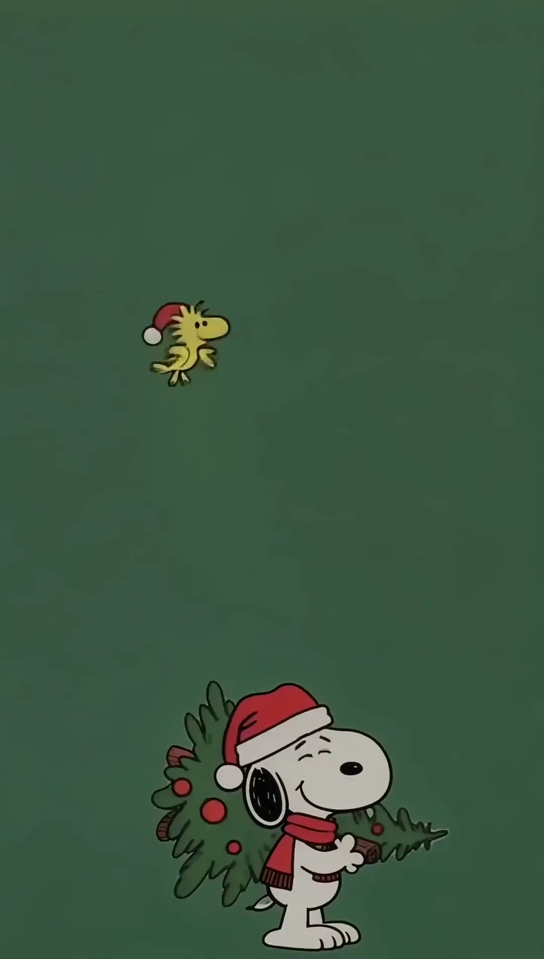 Snoopy and Woodstock Christmas Live Wallpaper