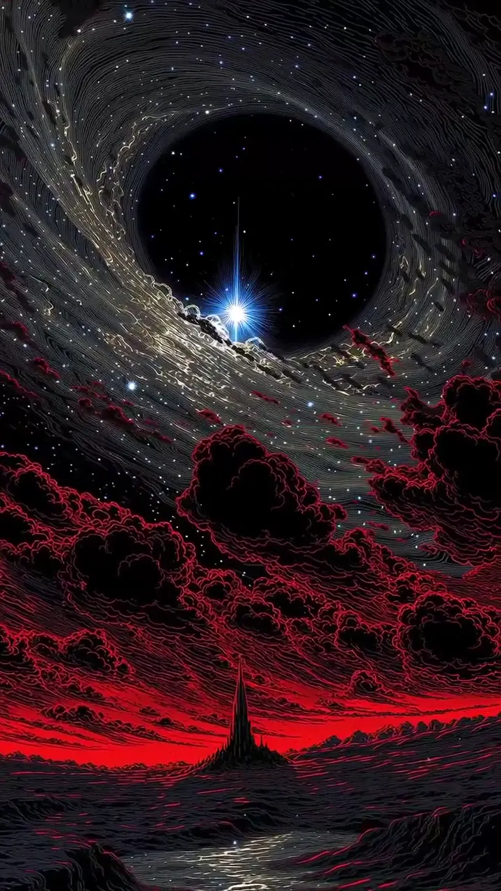 Dark Fantasy Black Hole Live 4K Space Wallpaper