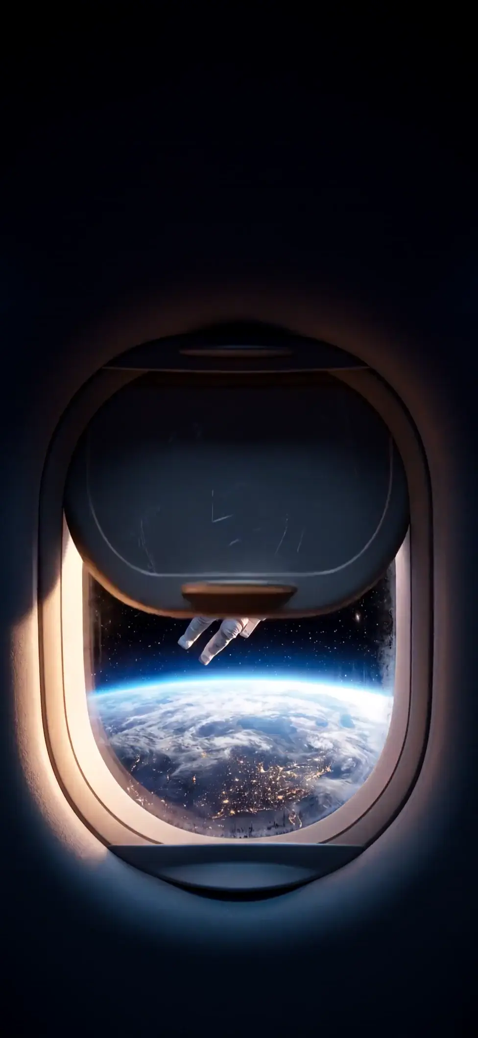 Astronaut Floating Above Earth Live Space Wallpaper 4K