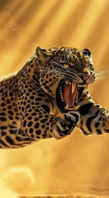 Roaring Leopard Power 4K Live Wallpaper