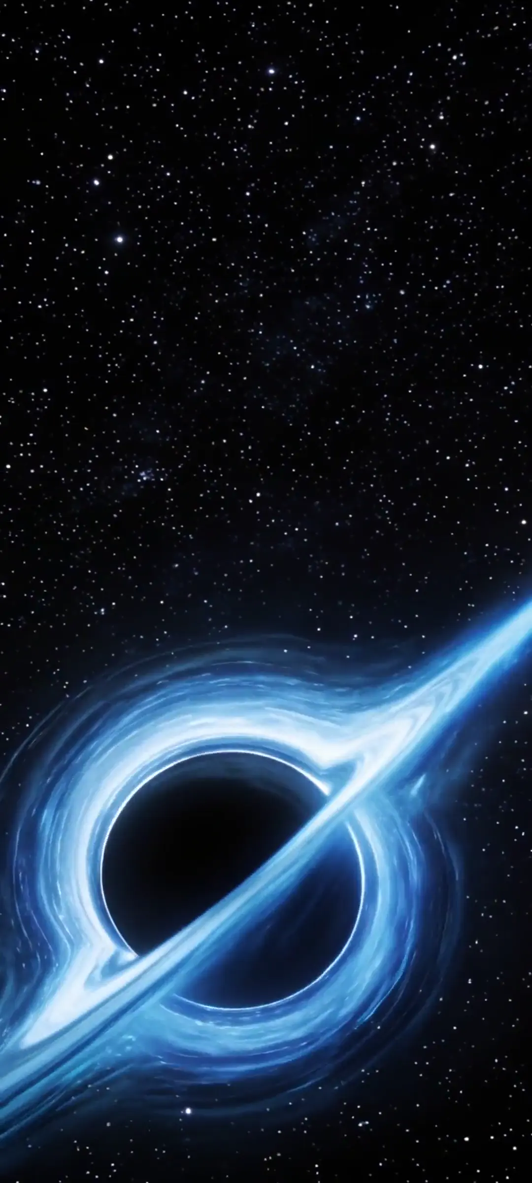 Blue Black Hole Live Wallpaper for Space Enthusiasts
