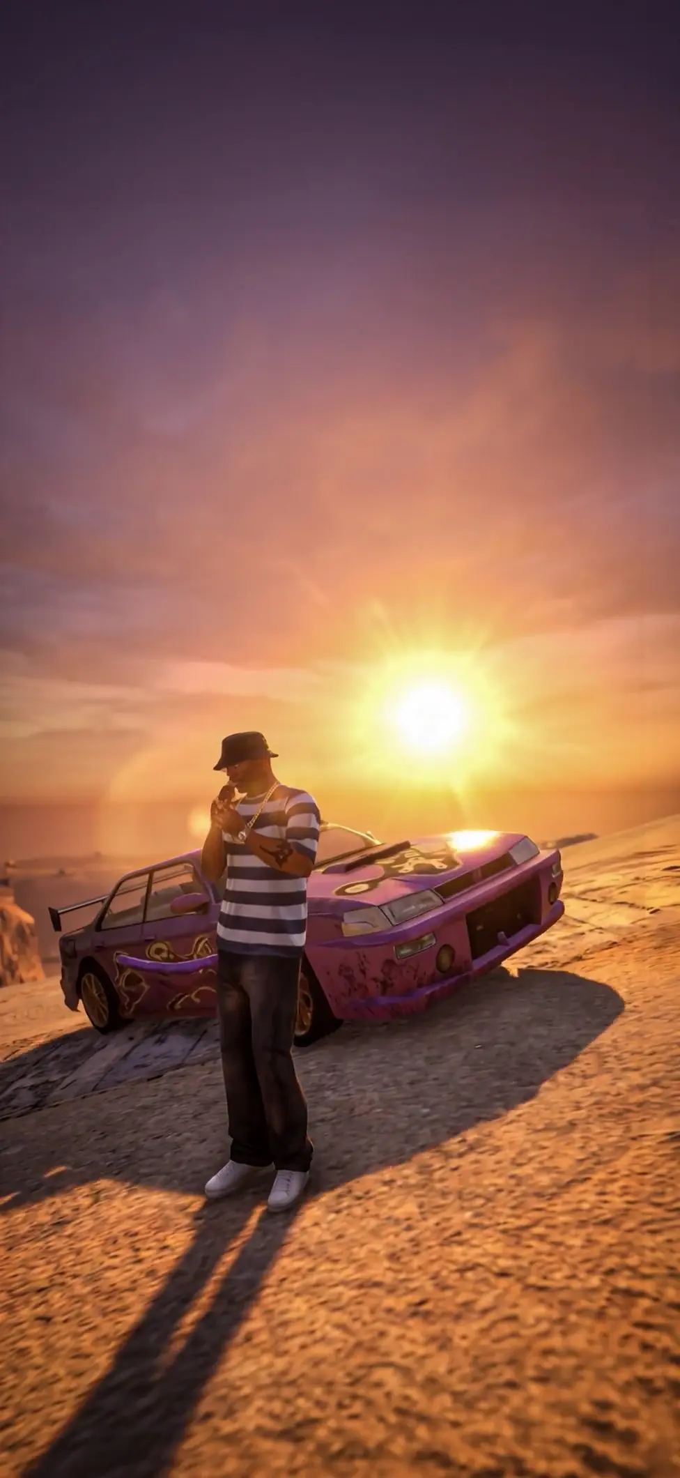 GTA San Andreas Desert Sunset Live Wallpaper in 4K