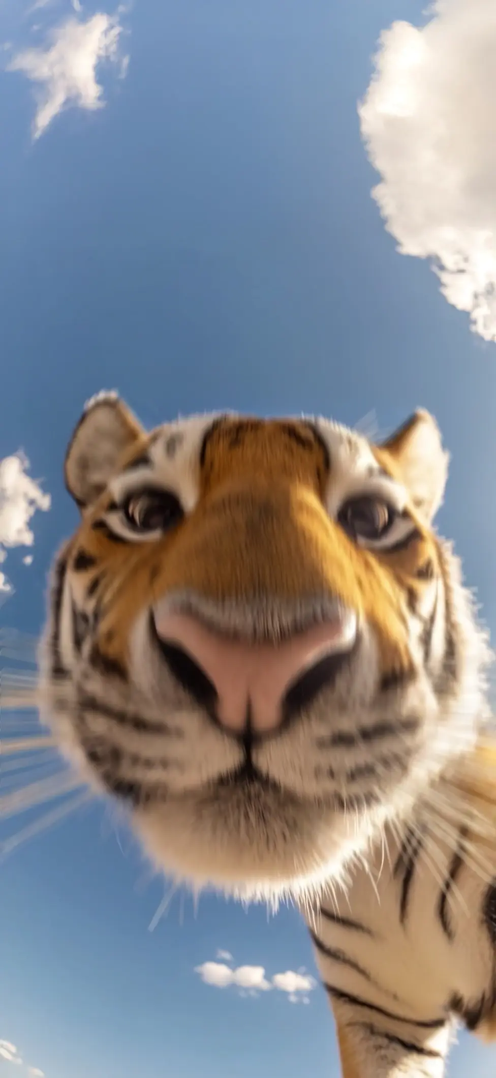 Curious Tiger Close-Up 4K Wildlife Live Wallpaper