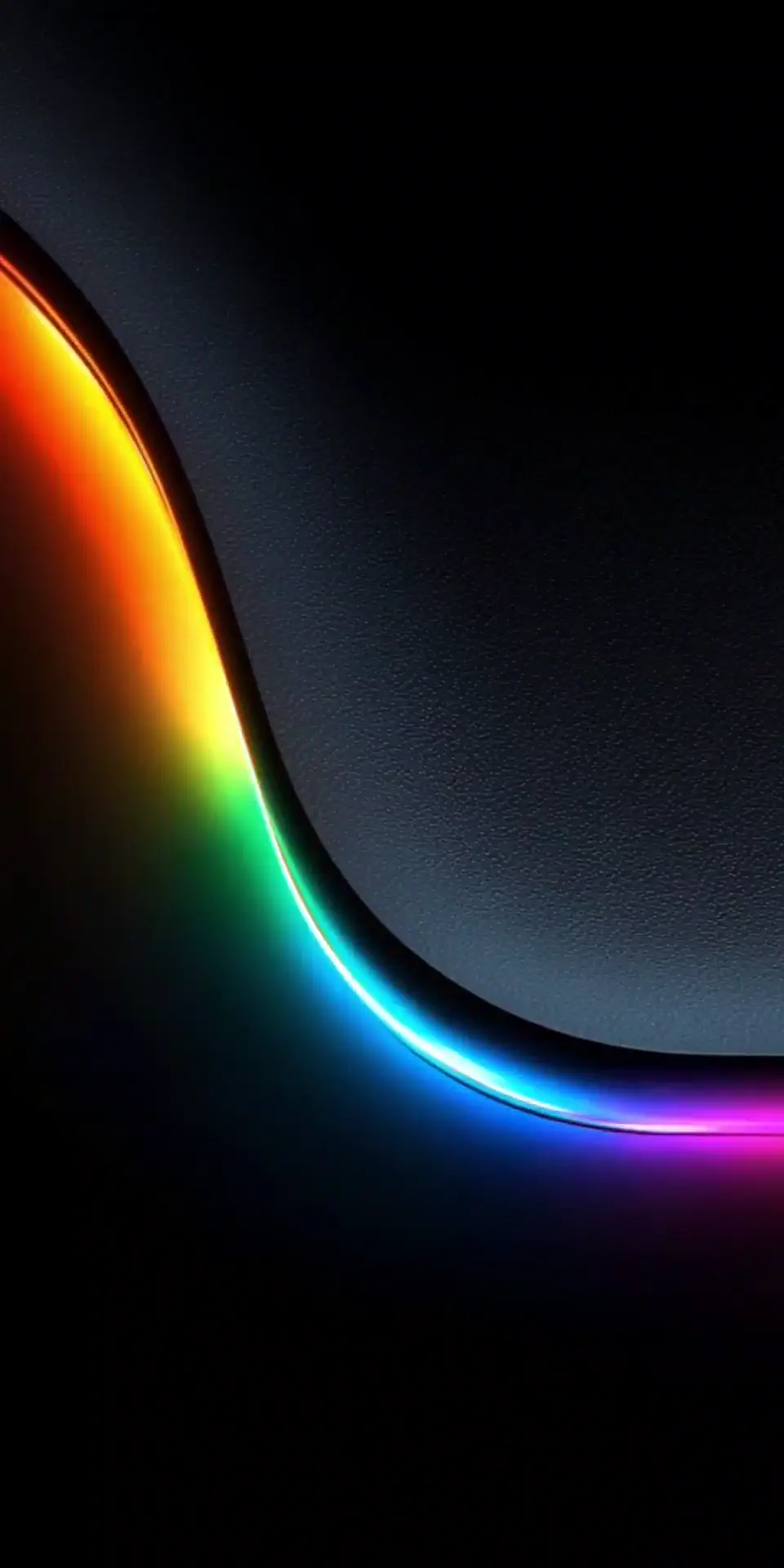 Abstract 3D Rainbow Wave Animated Wallpaper