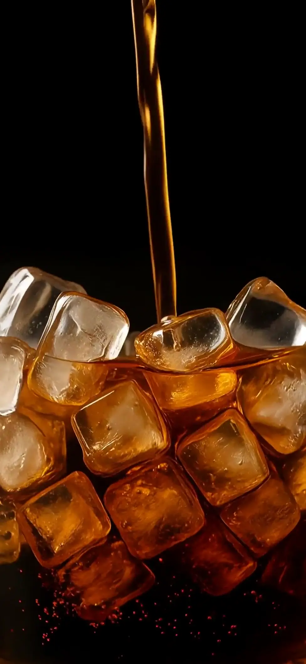 Refreshing Cola with Ice Bubbles 4K Live Wallpaper