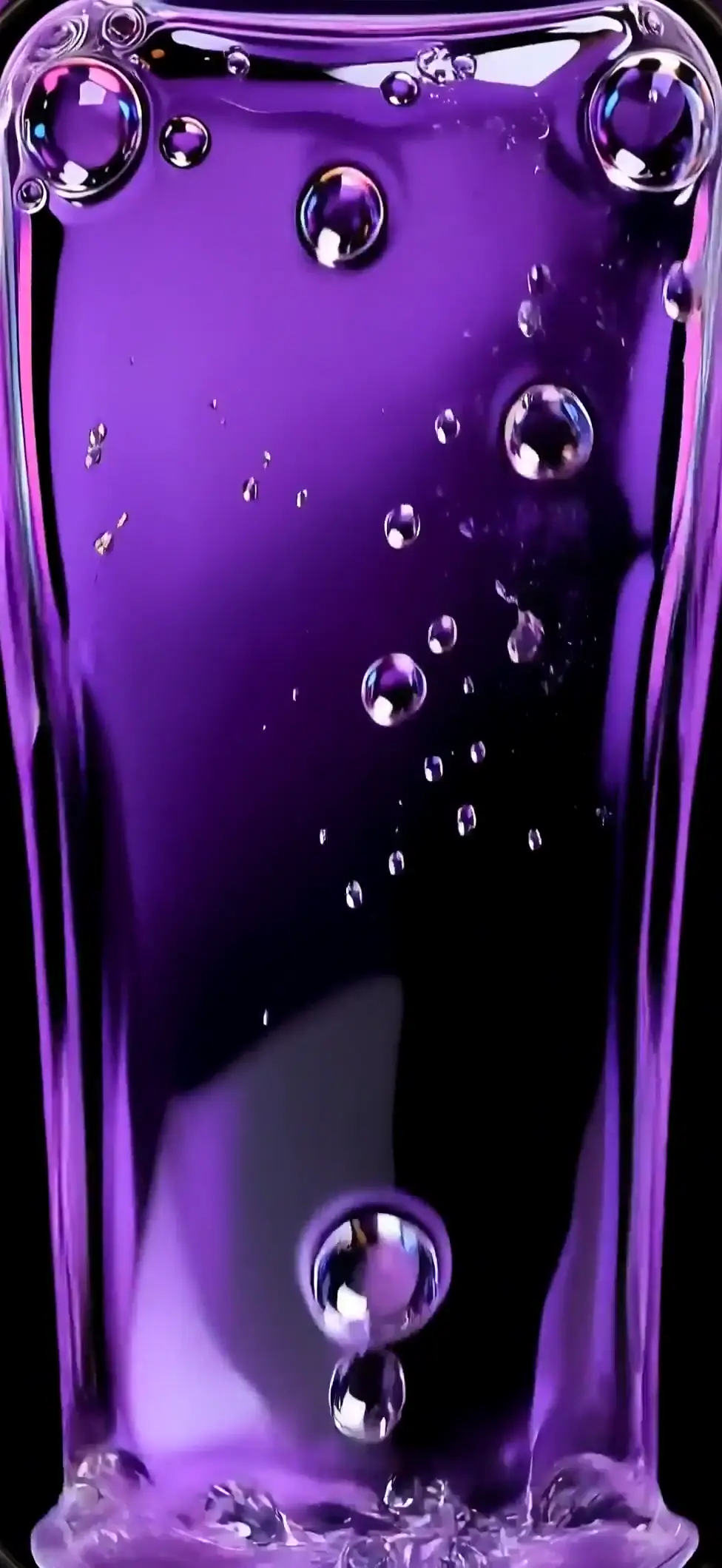 Glossy Purple Fluid Abstract 4K Live Wallpaper