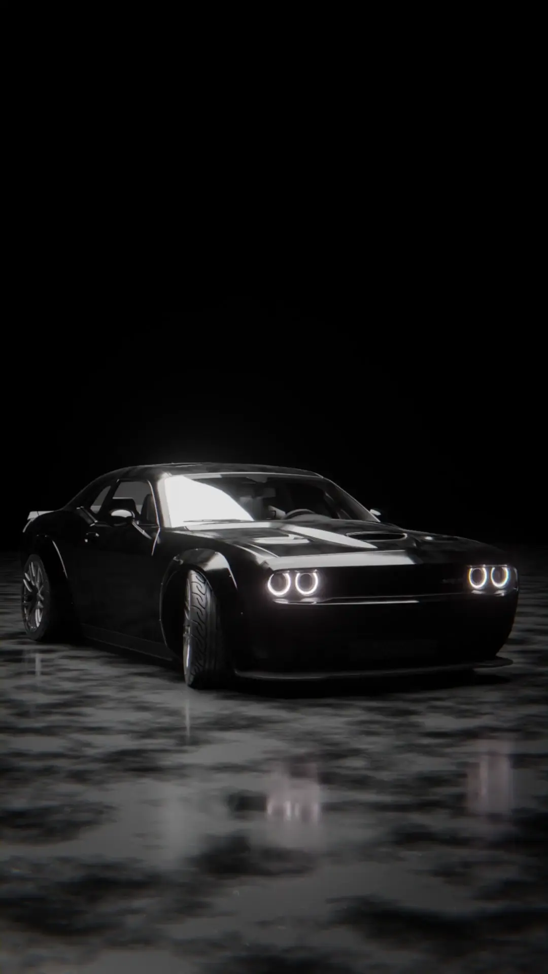Dodge Challenger SRT Hellcat Dark 4K Live Wallpaper