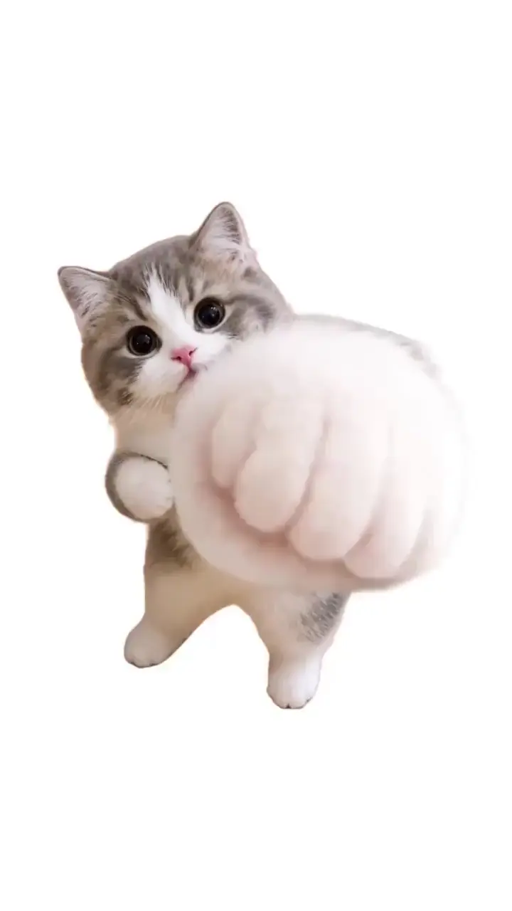 Fluffy Kitten Peeking Live Wallpaper for iPhone