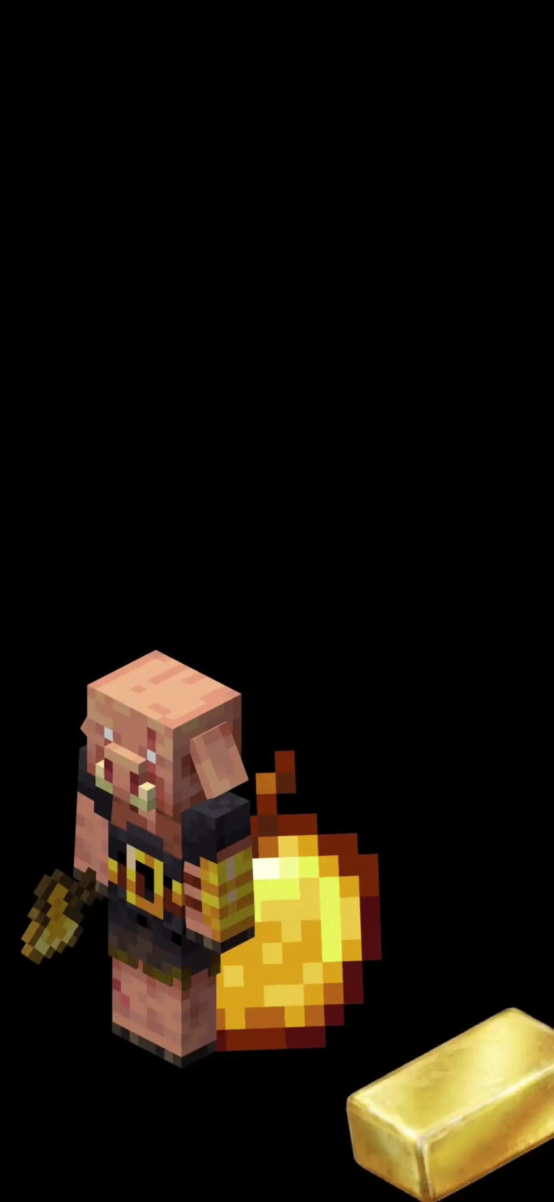 Minecraft Piglin Golden Loot 4K Live Wallpaper