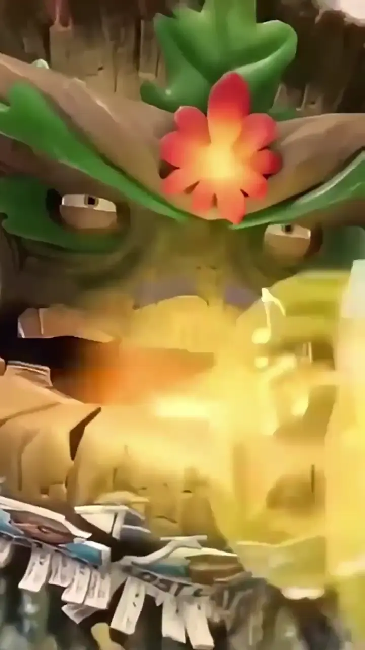 Anime Tree Meme Live Wallpaper with Golden Energy Effect
