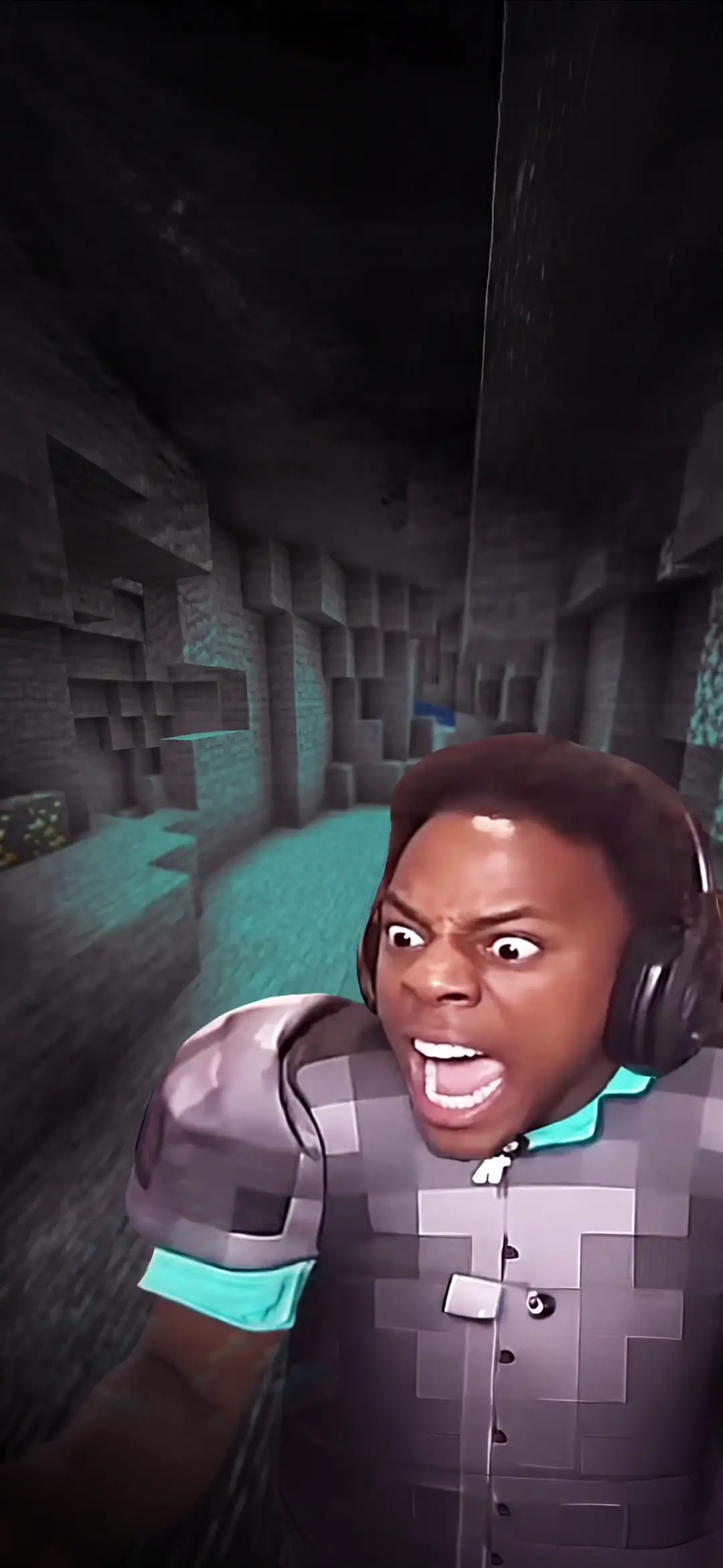 Funny Minecraft Reaction Meme for Gamer Wallpaper