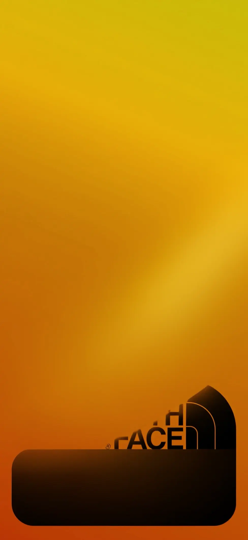Minimalist Orange North Face Gradient Live Wallpaper
