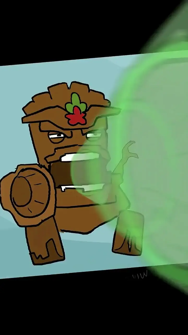 Animated Tree Golem Live Wallpaper for Mobile