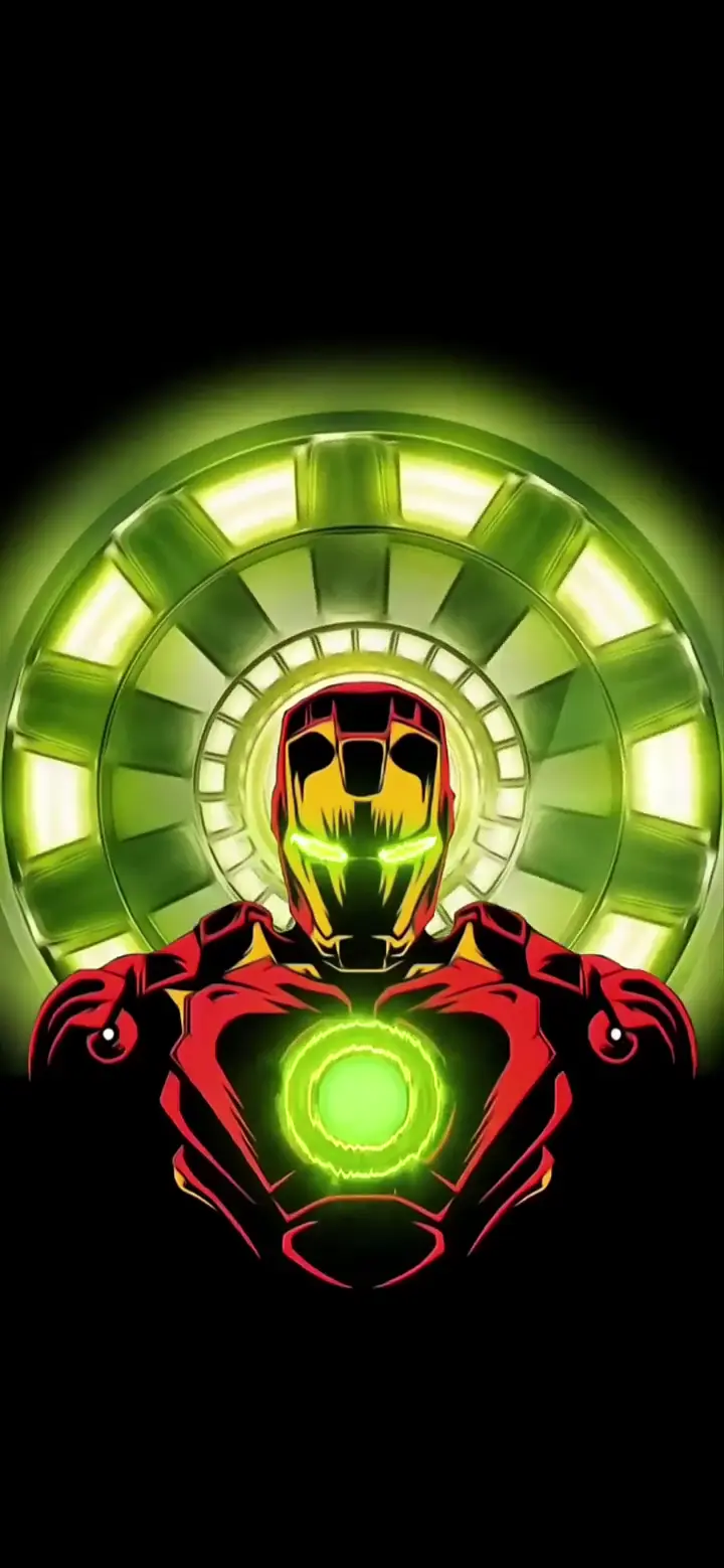 Iron Man Glowing Arc Reactor 4K Live Wallpaper