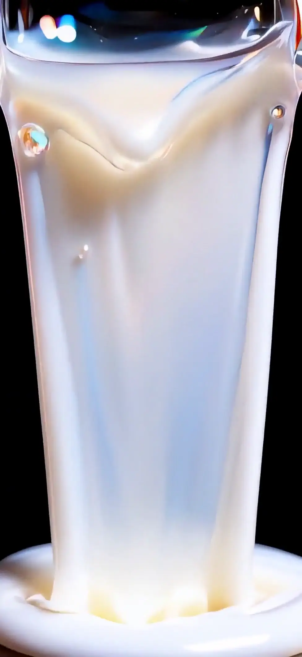 Glossy Rainbow Liquid Abstract Live Wallpaper in 4K