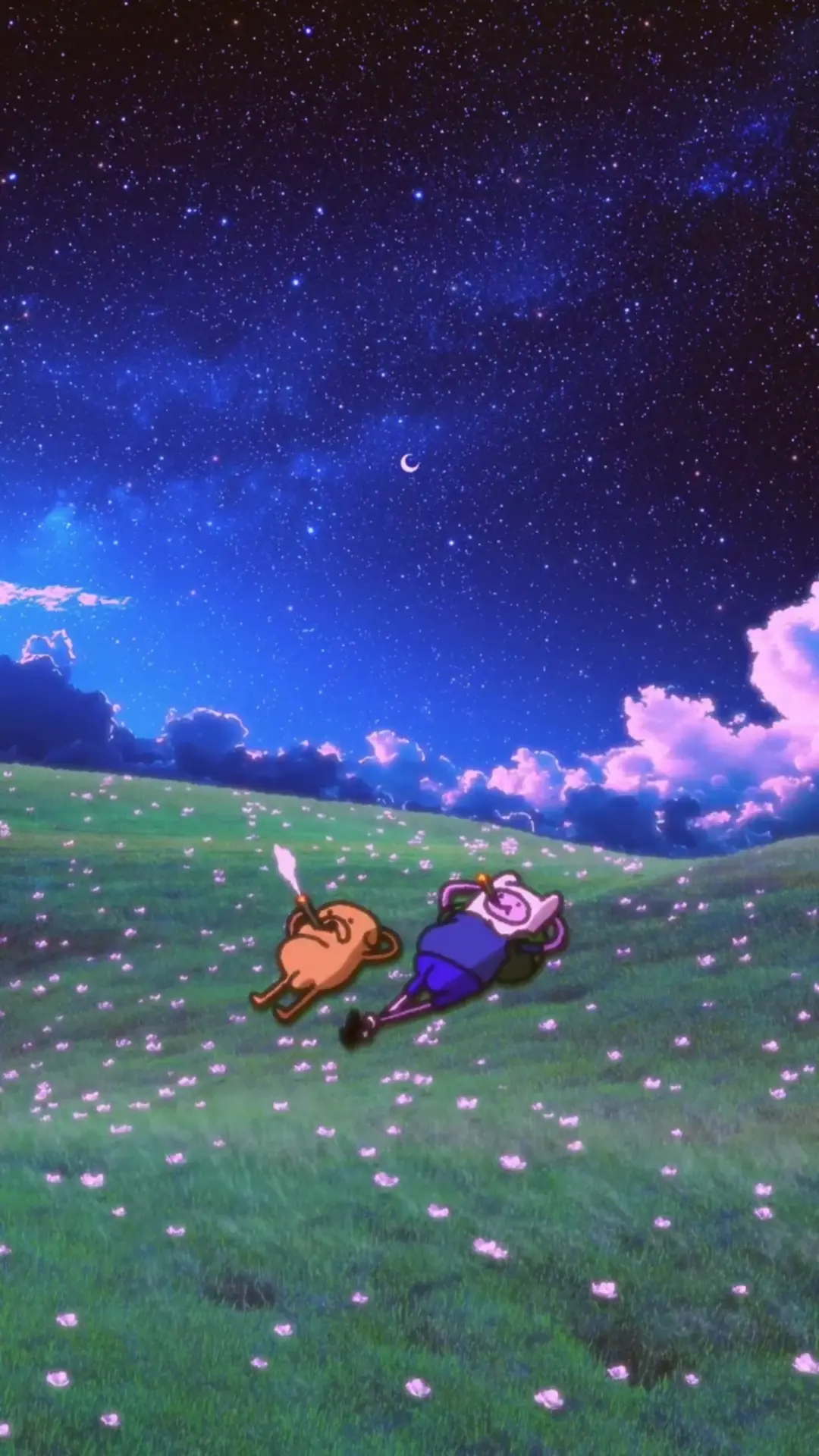 Adventure Time Starry Night Fantasy Wallpaper in 4K