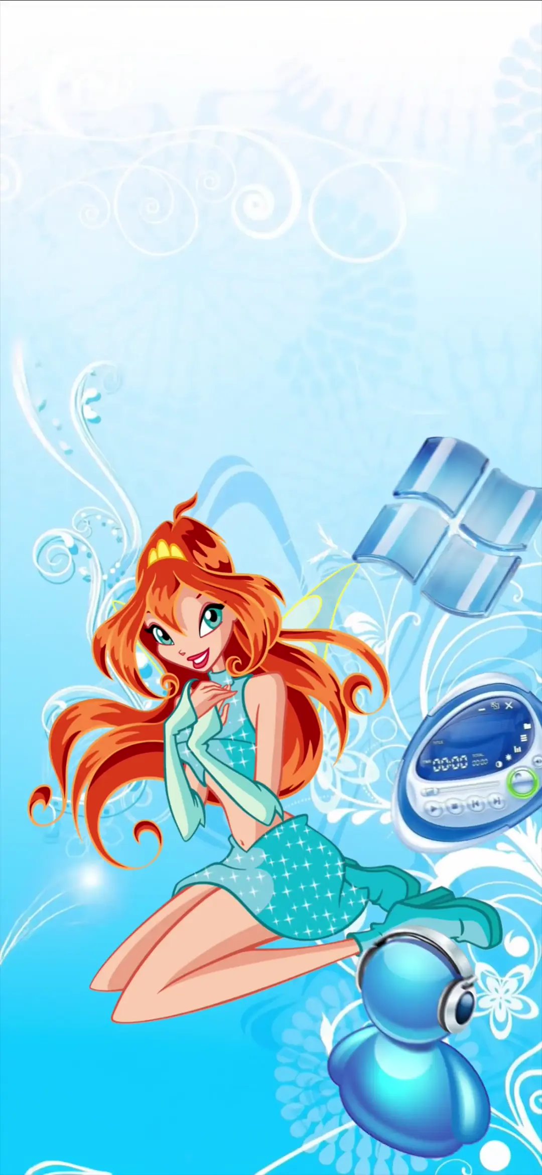 Winx Club Bloom Fairy Blue Fruitiger Aero Wallpaper