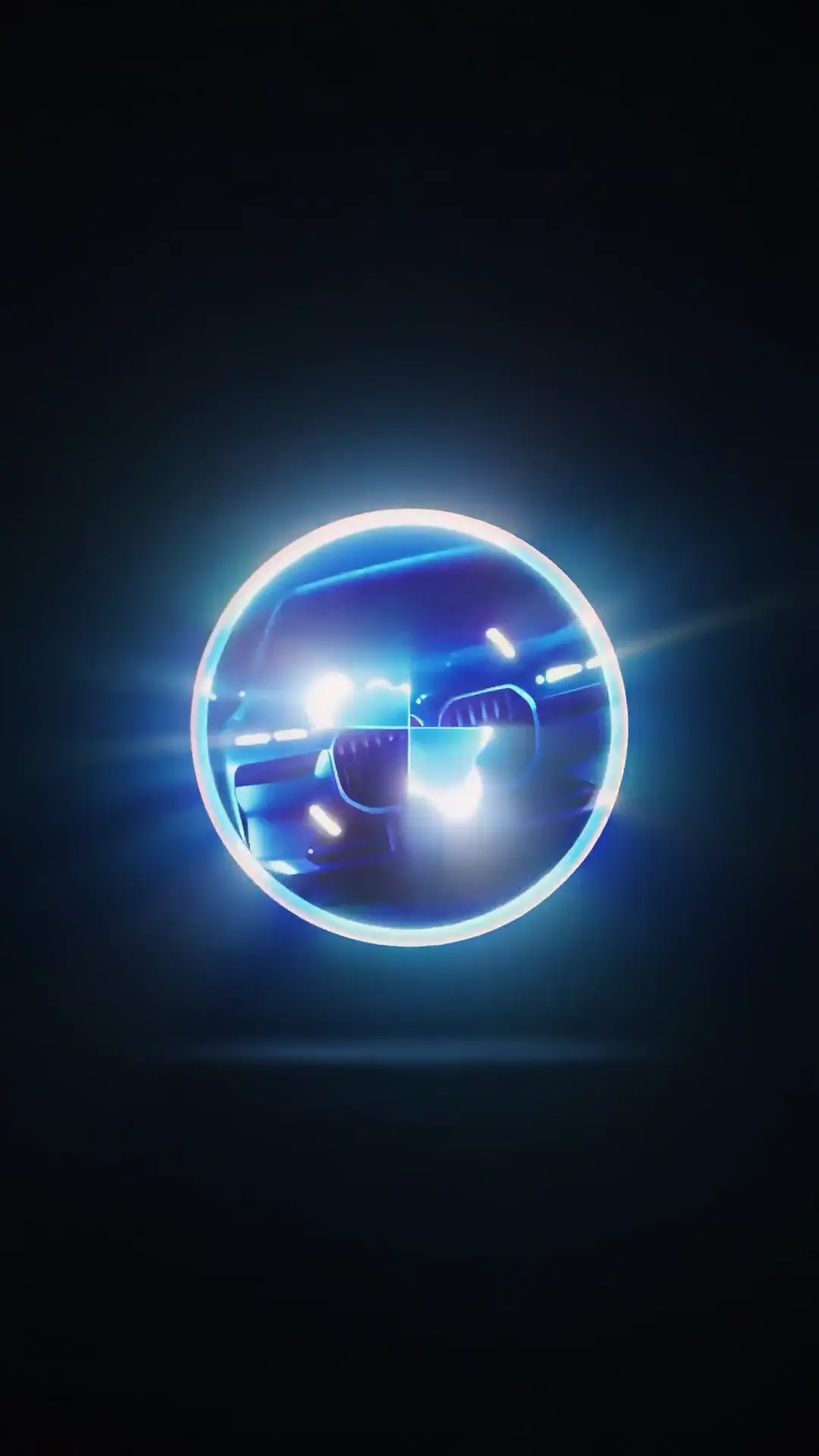 BMW Glowing Emblem Live Wallpaper in 4K for Mobile