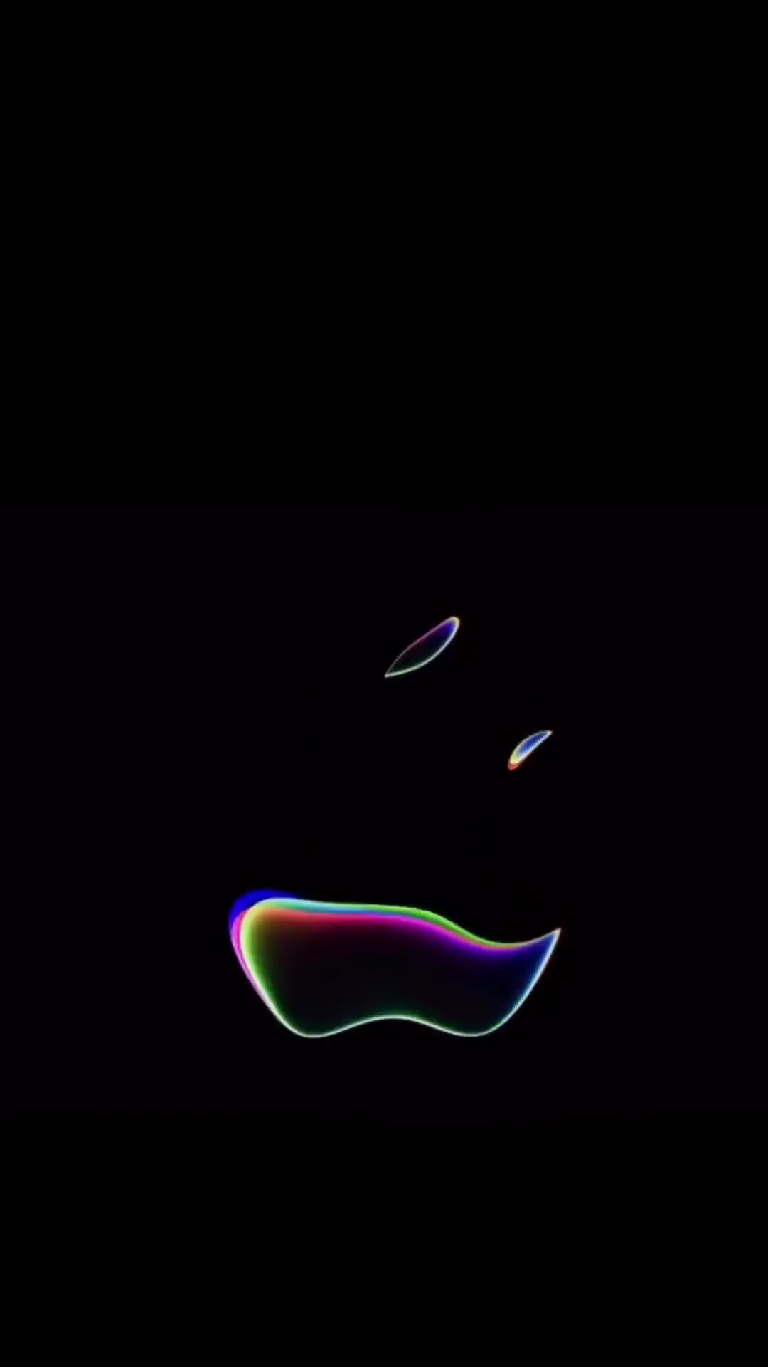 Prismatic Apple Logo 4K Amoled Live Wallpaper