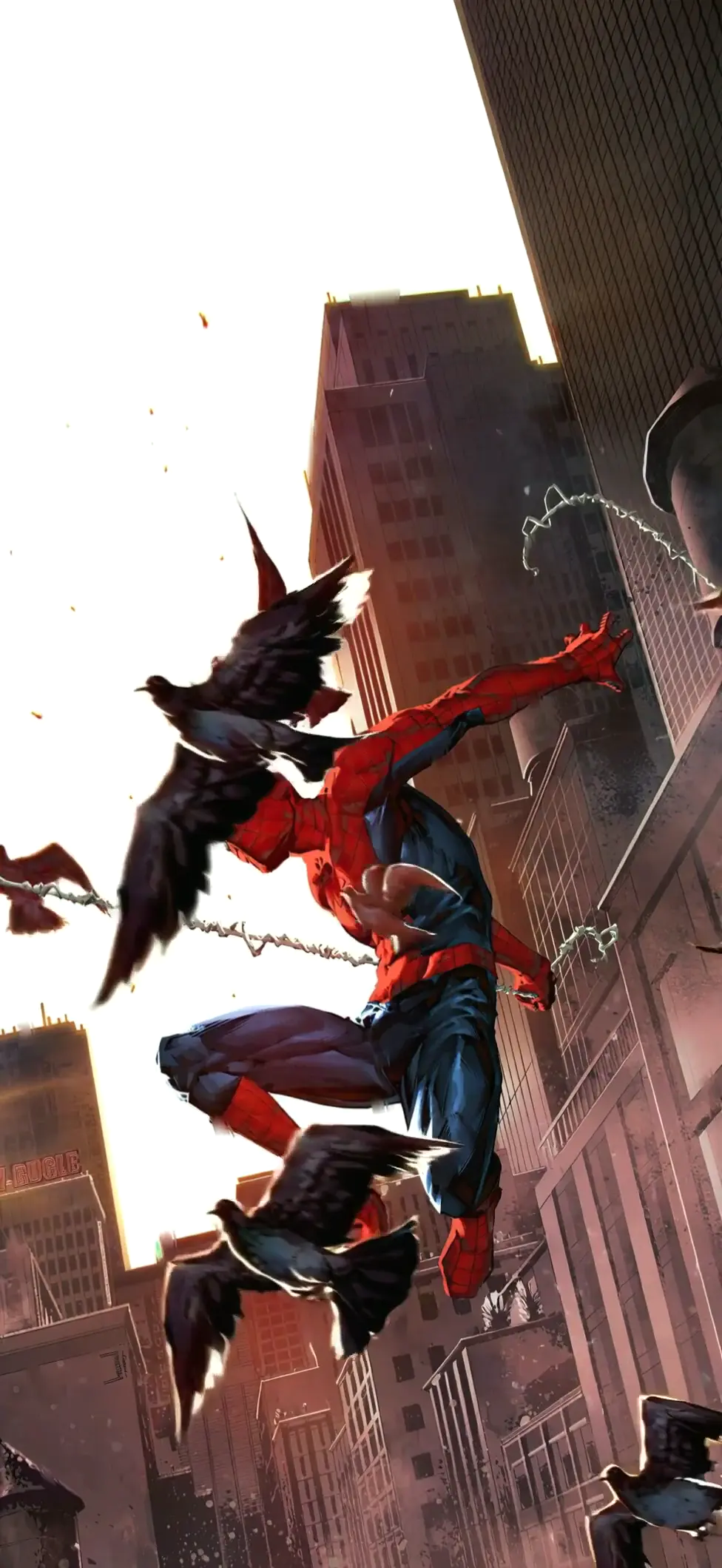 Spider-Man Dynamic Urban Flight 4K Live Wallpaper