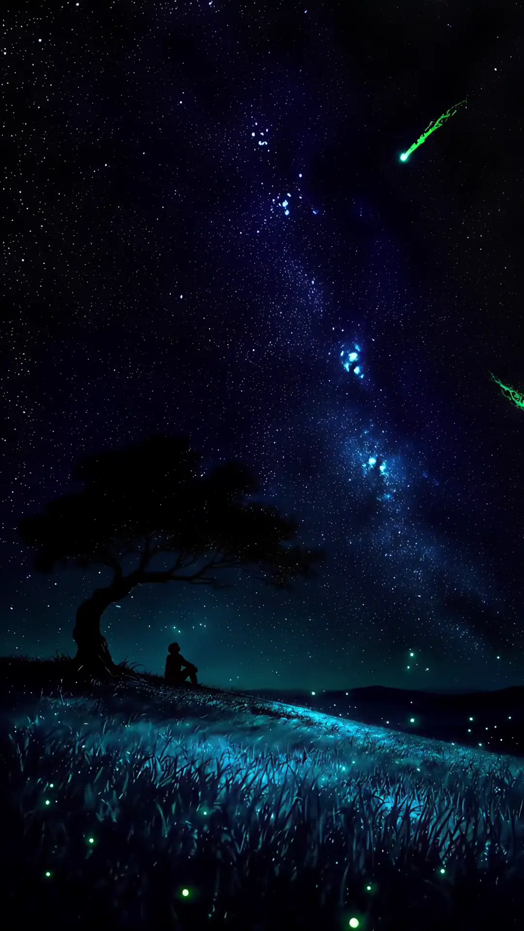 Glowing Night Sky Fantasy Live Wallpaper in 4K