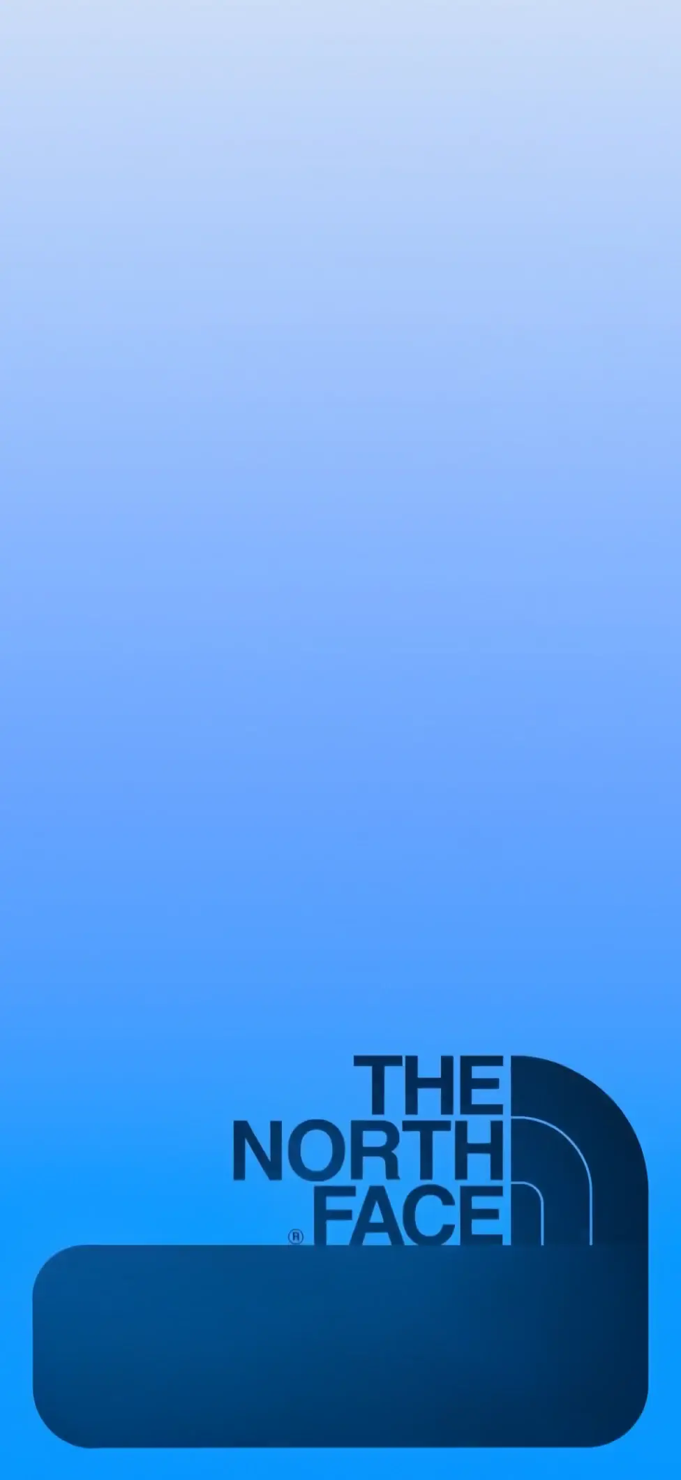 The North Face Blue Gradient 4K Mobile Wallpaper