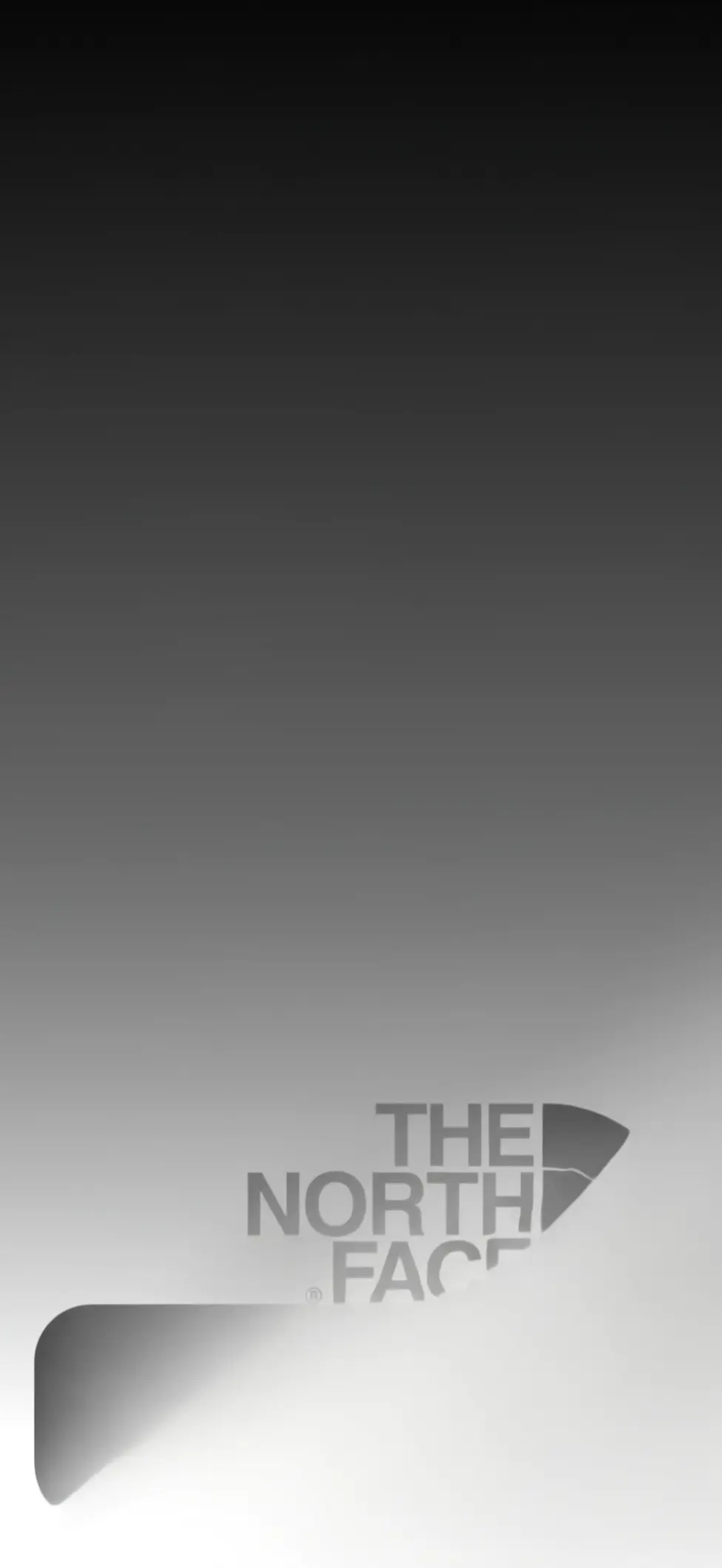 Minimalist The North Face Logo Gradient Wallpaper