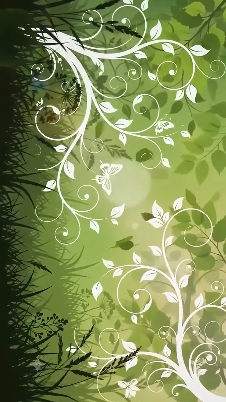 Abstract Green Foliage Live Wallpaper for Mobile