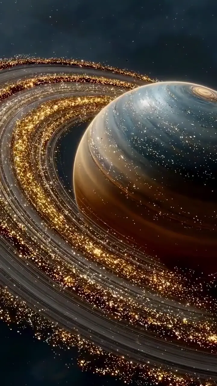 Glittering Cosmic Planet Live Wallpaper in 4K
