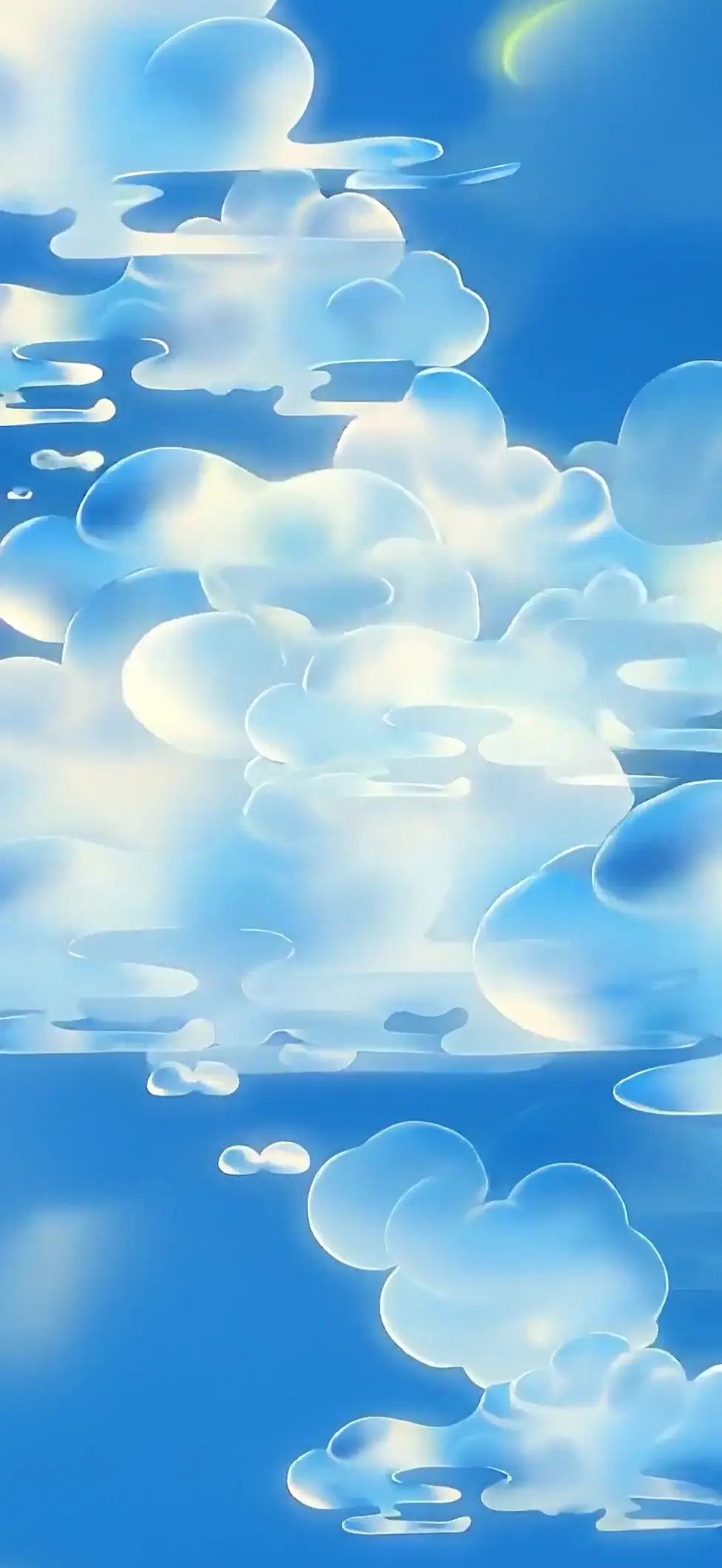 Serene Blue Sky Abstract Cloud Wallpaper in 4K