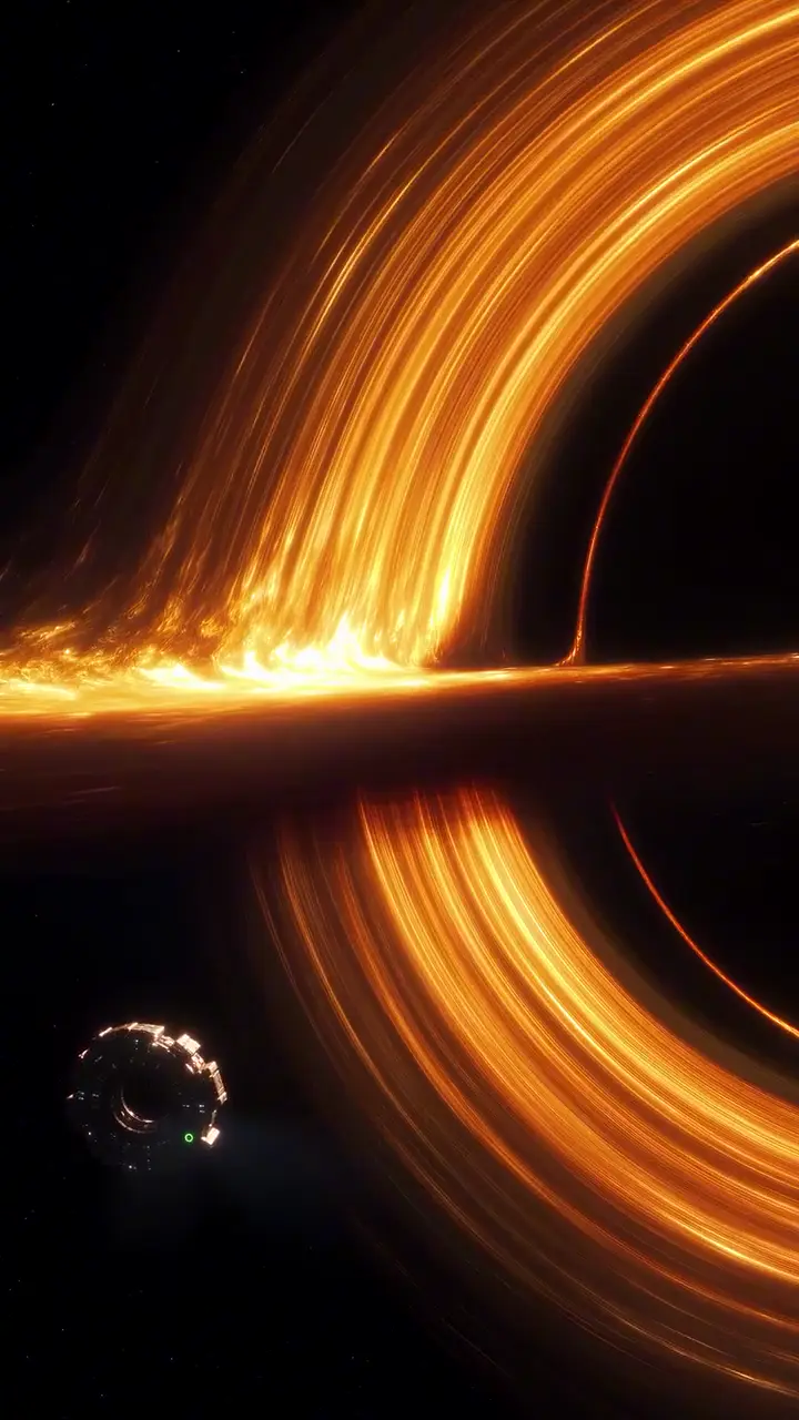 Interstellar Black Hole 4K Live Space Wallpaper