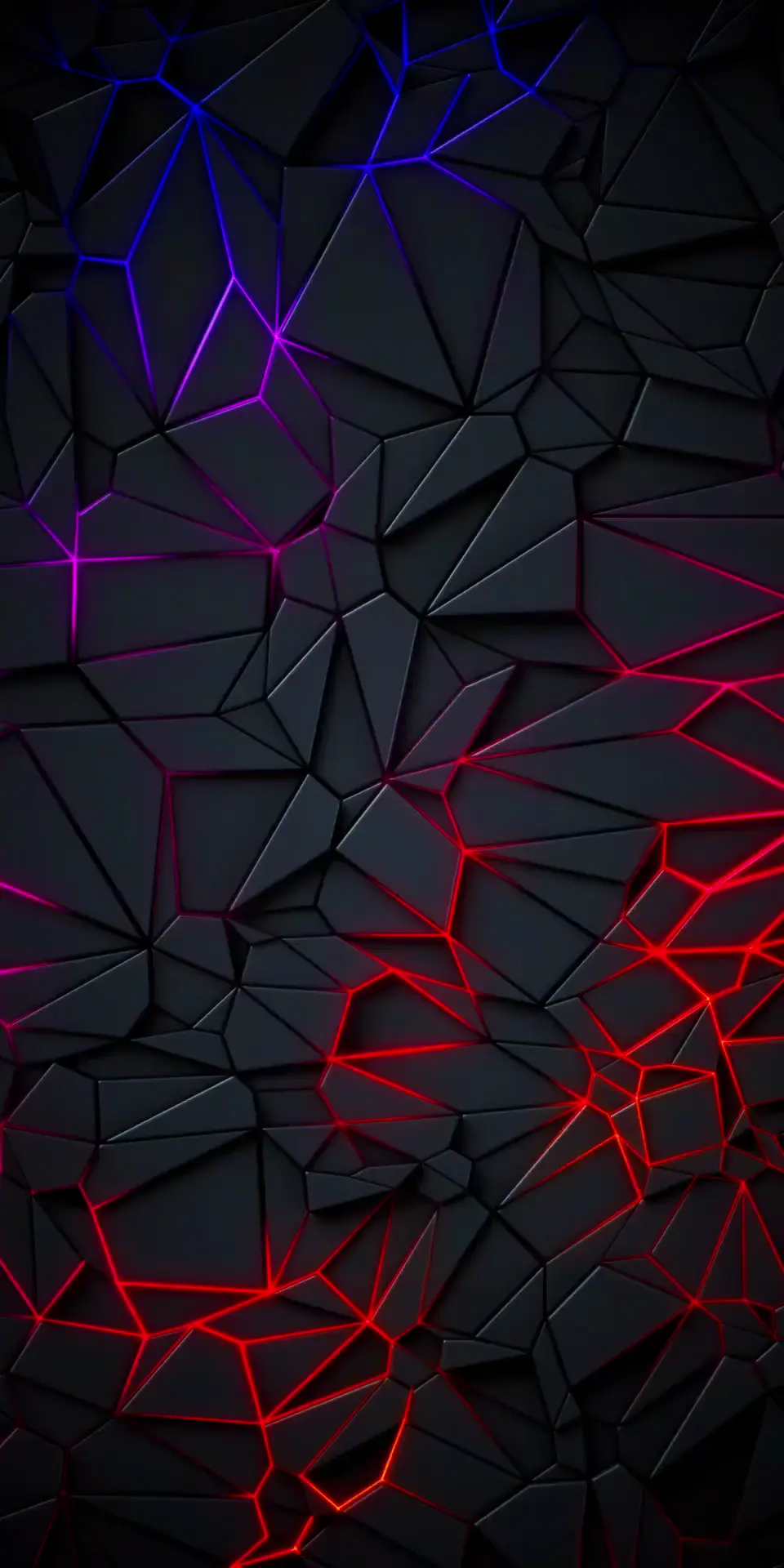 Abstract Neon Cracks 4K Live Wallpaper