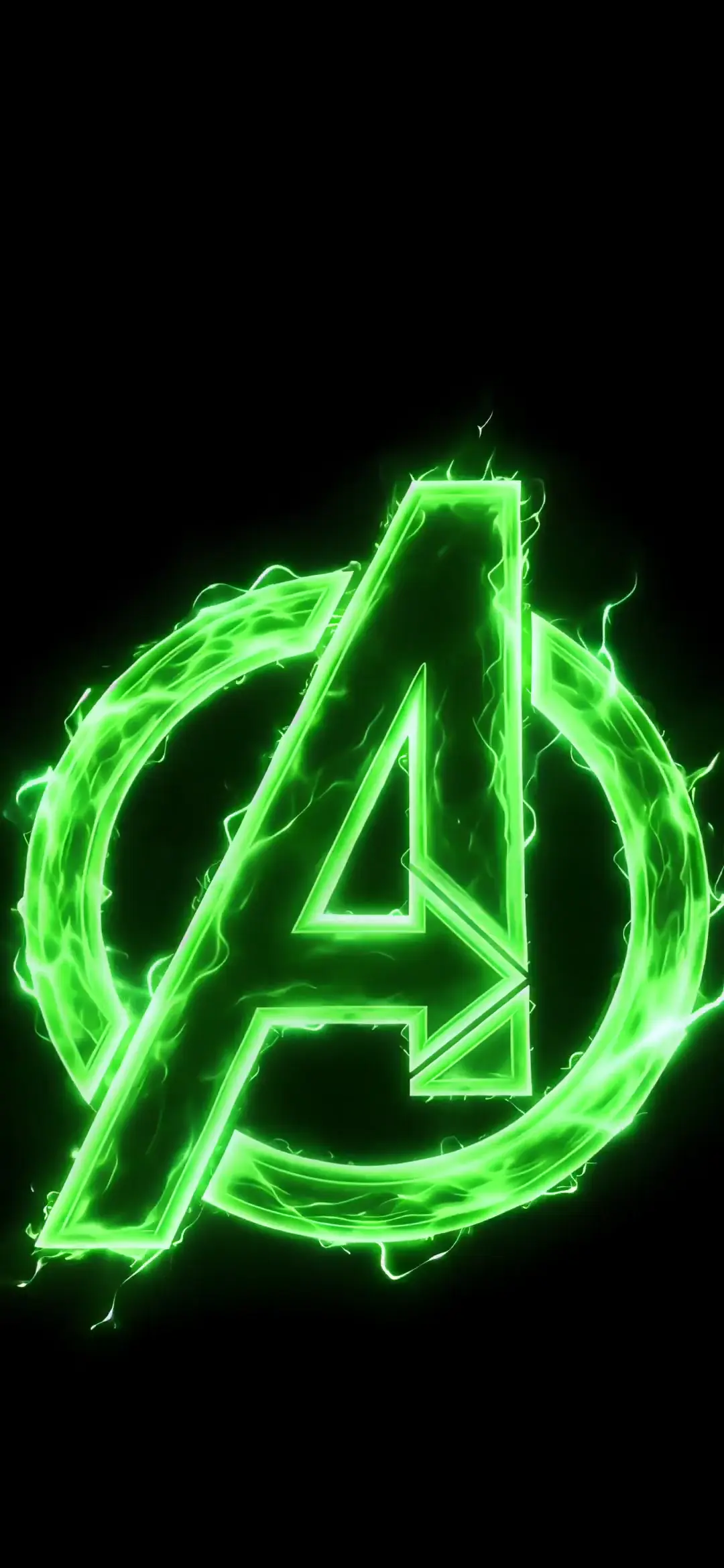 Avengers Green Neon Live Wallpaper for Mobile