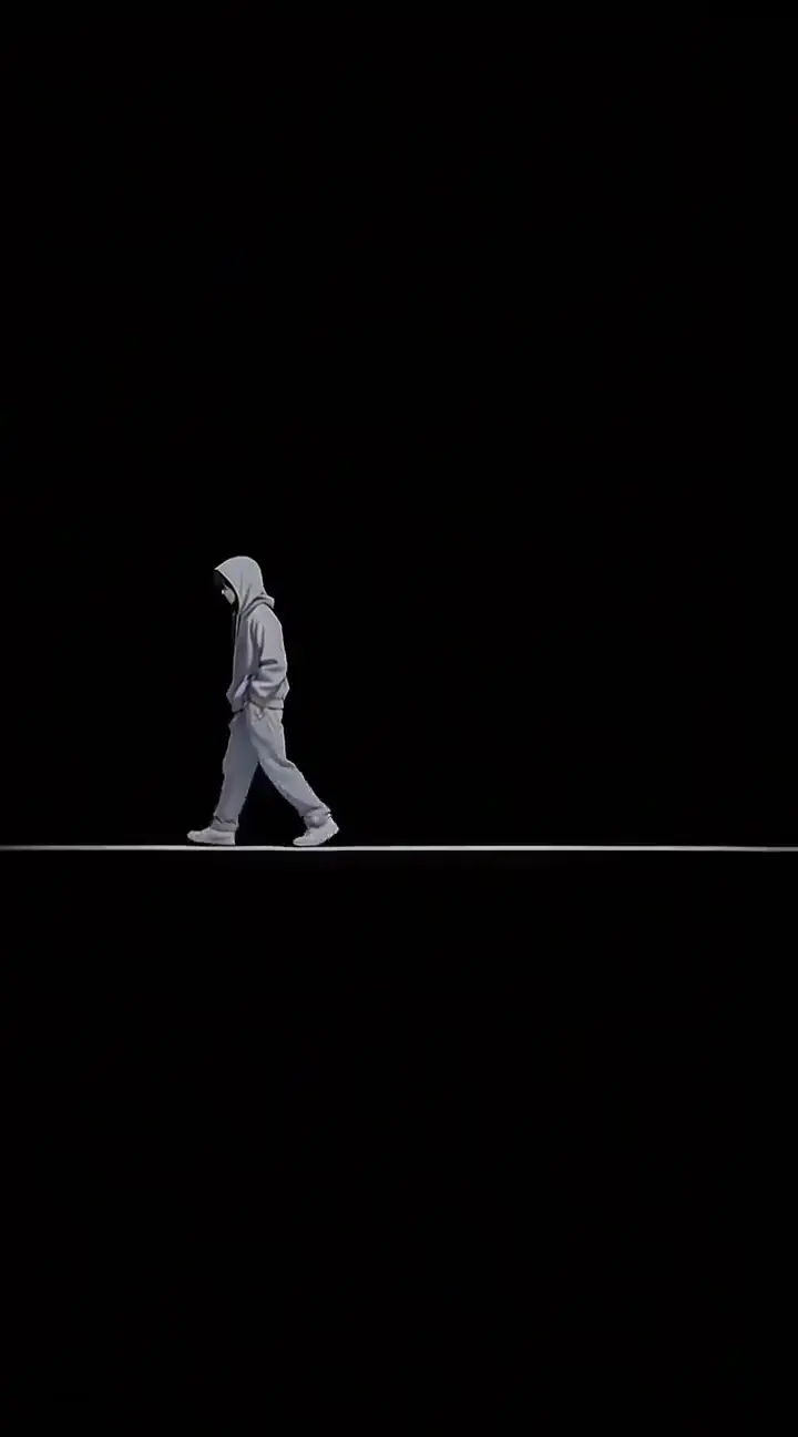 Minimalist Sad Boy Hoodie Live Wallpaper for Mobile
