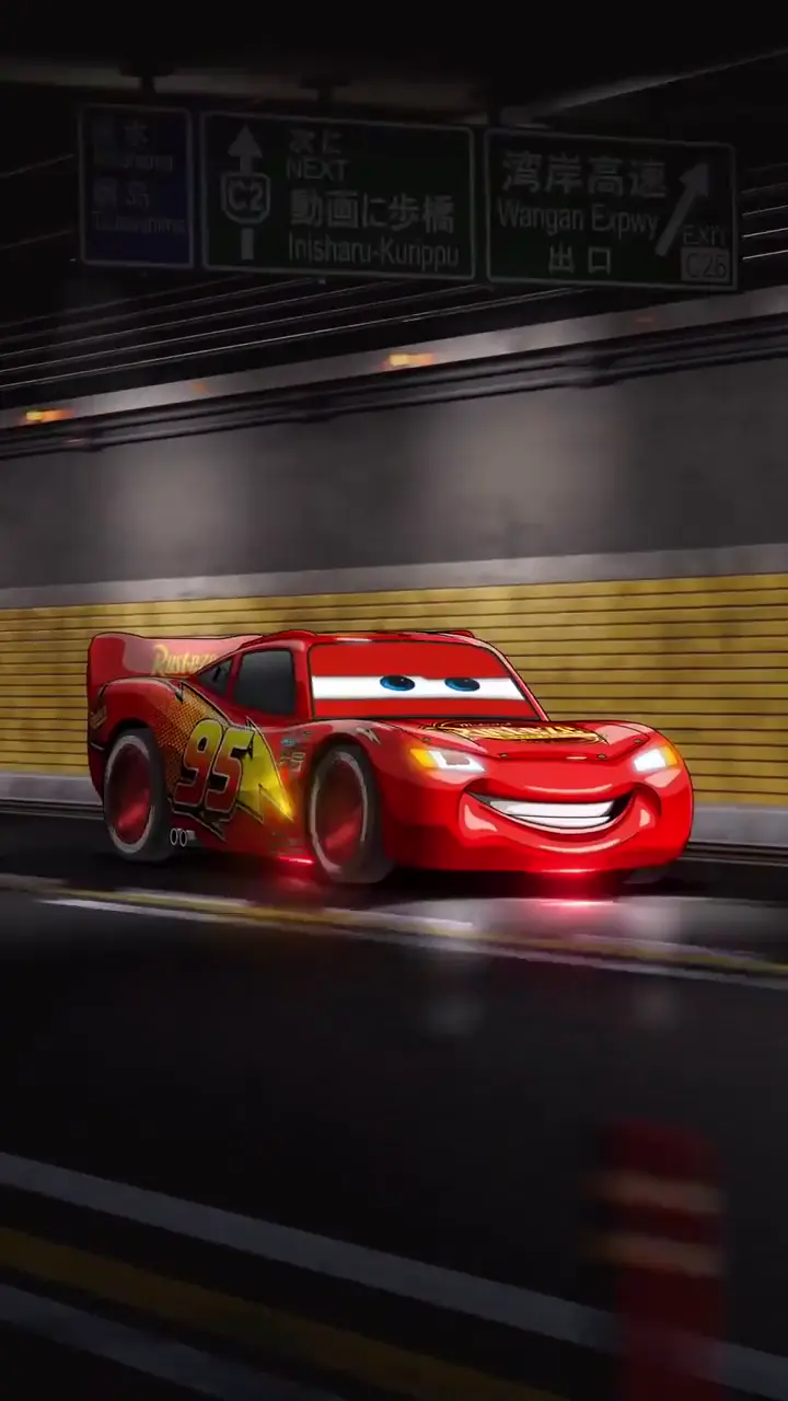 Lightning McQueen Racing 4K Live Wallpaper for Mobile