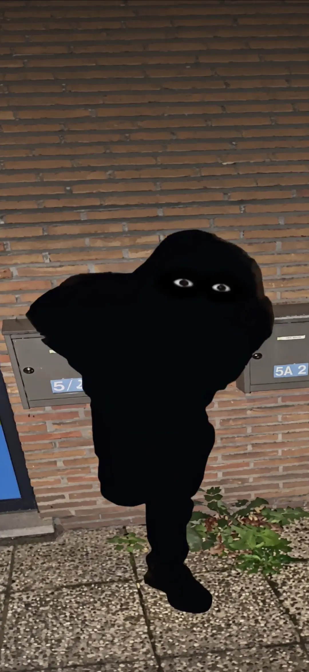 Eerie Black Shadow Figure Live Wallpaper in 4K