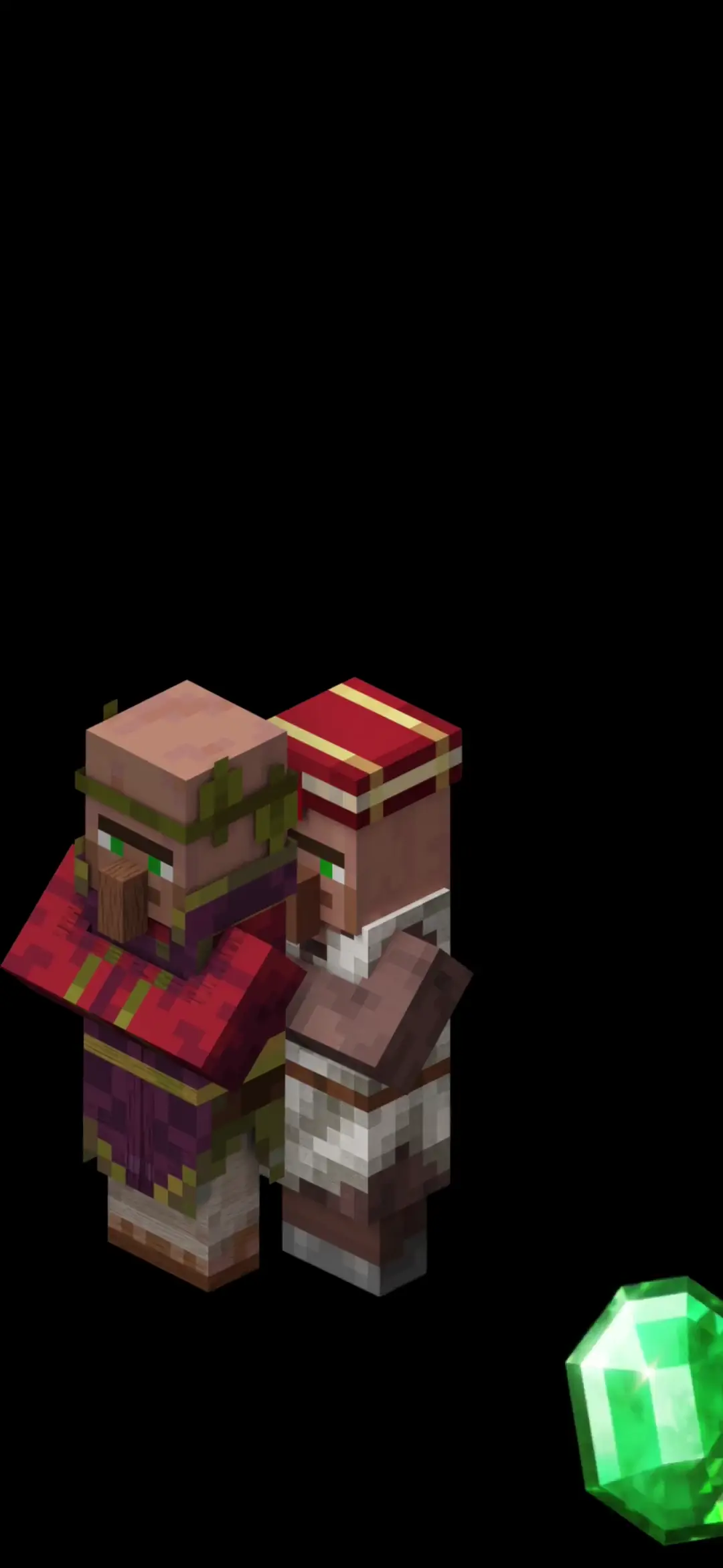 Minecraft Villagers in Unique Outfits Live Wallpaper