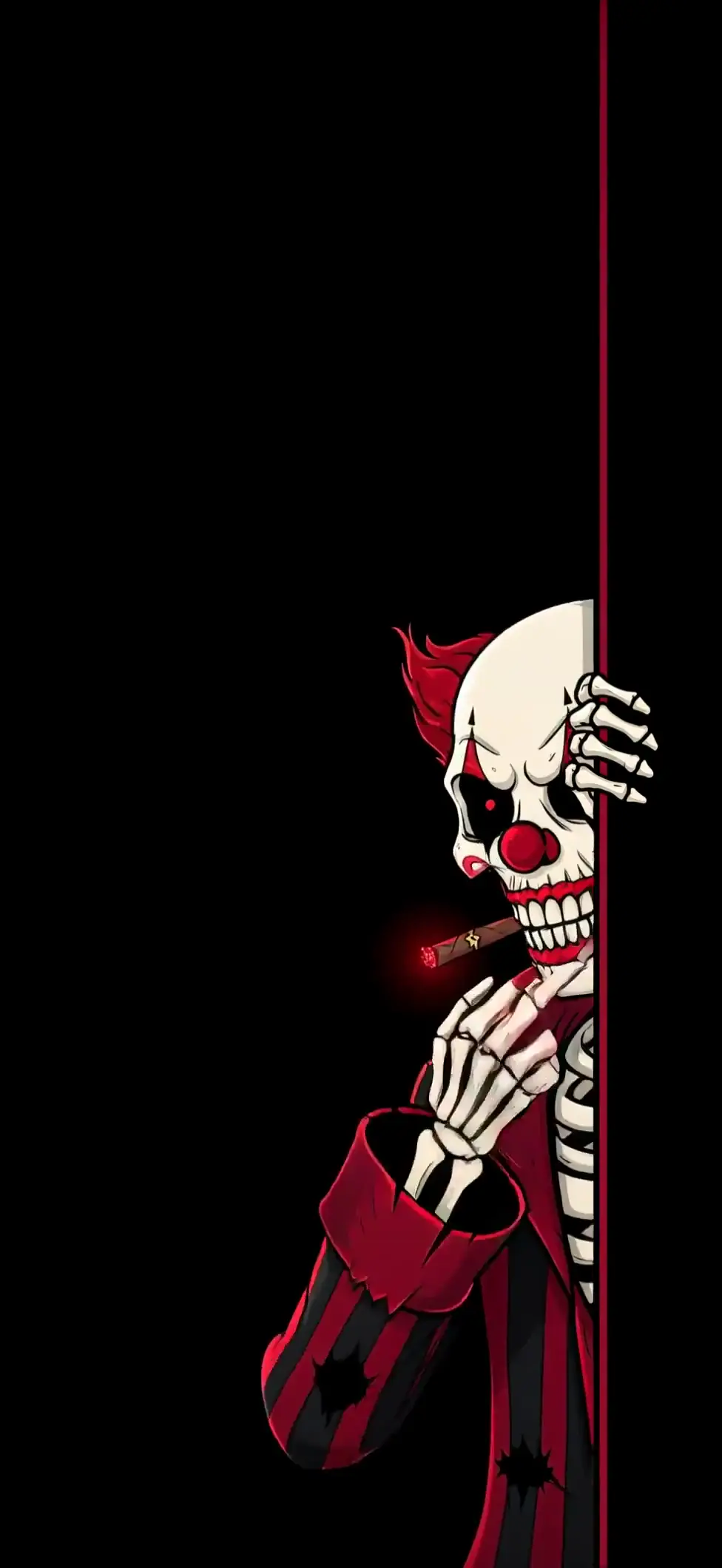 Creepy Skeleton Clown Joker Live Wallpaper in 4K