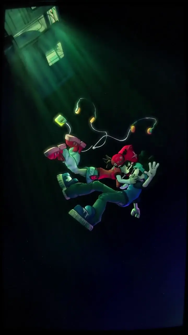 Surreal Cartoon Duo Floating Live Wallpaper in 4K