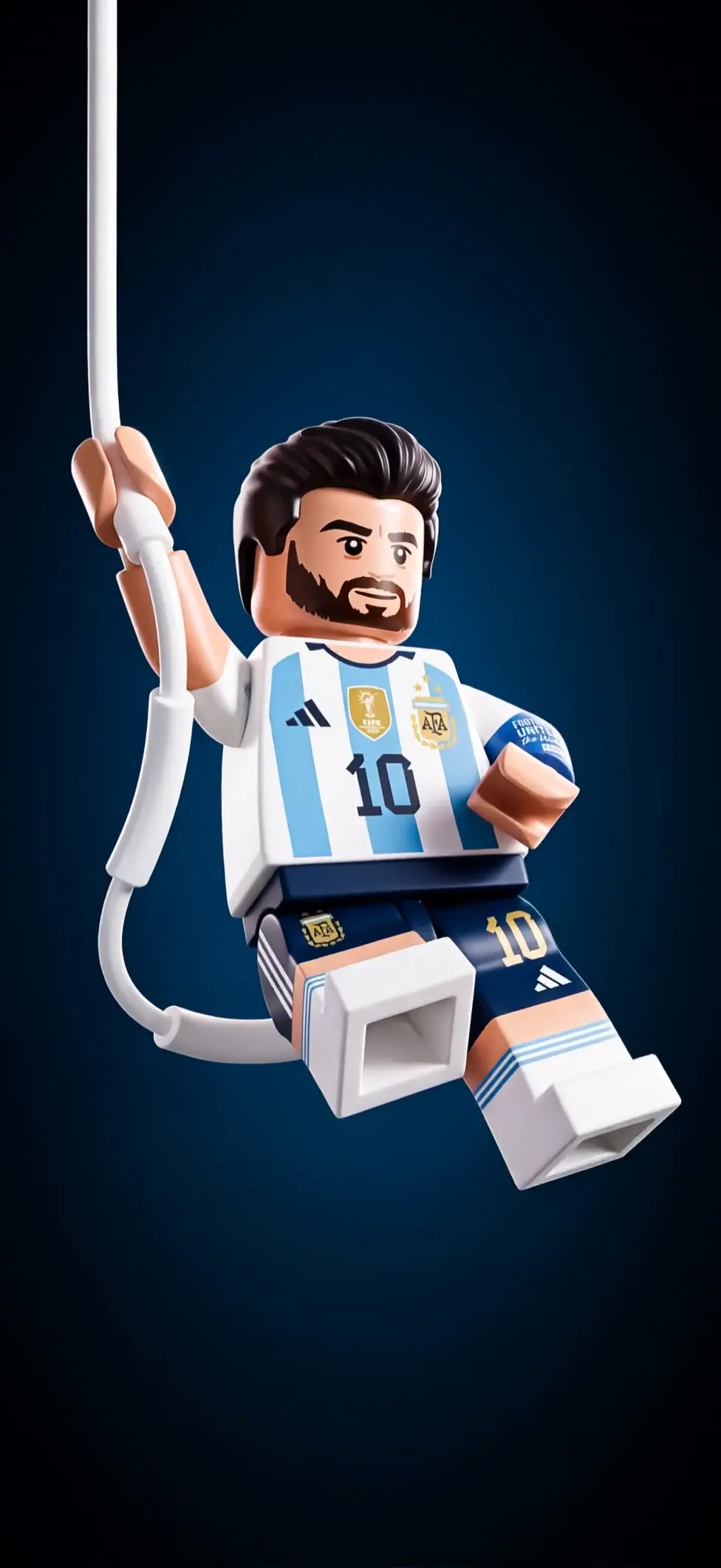 Lego Messi Argentina Kit Animated 4K Football Wallpaper