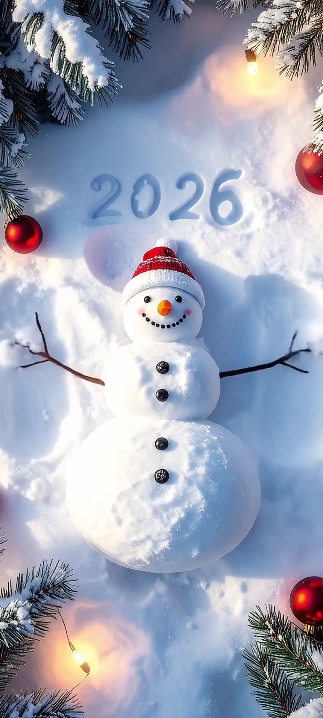 Festive Snowman in Winter Wonderland 2026