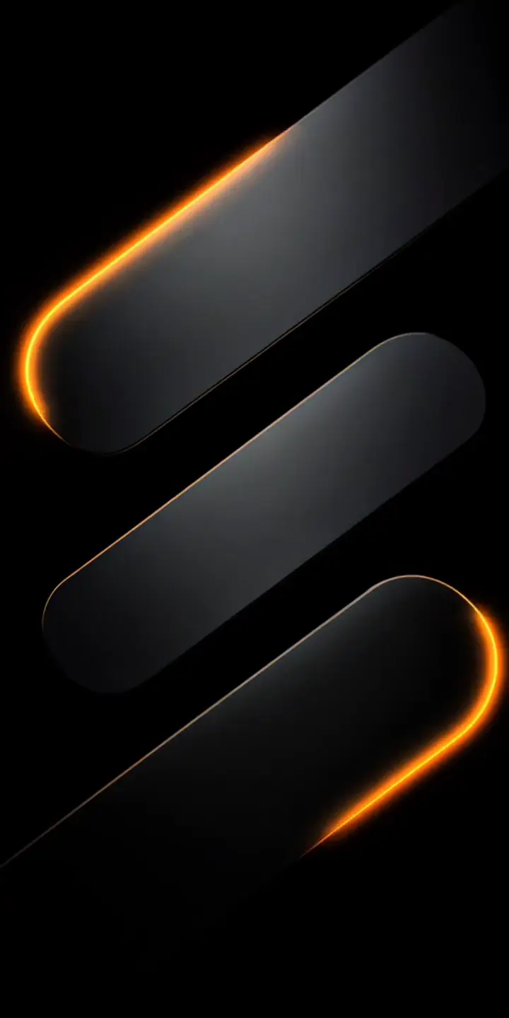 Abstract Orange Glow Animated 3D Wallpaper