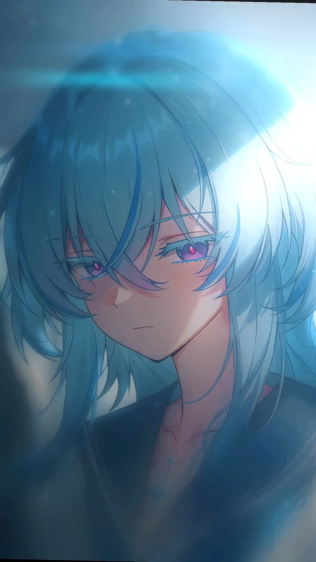 Wuthering Waves Anime Girl with Blue Hair 4K Wallpaper