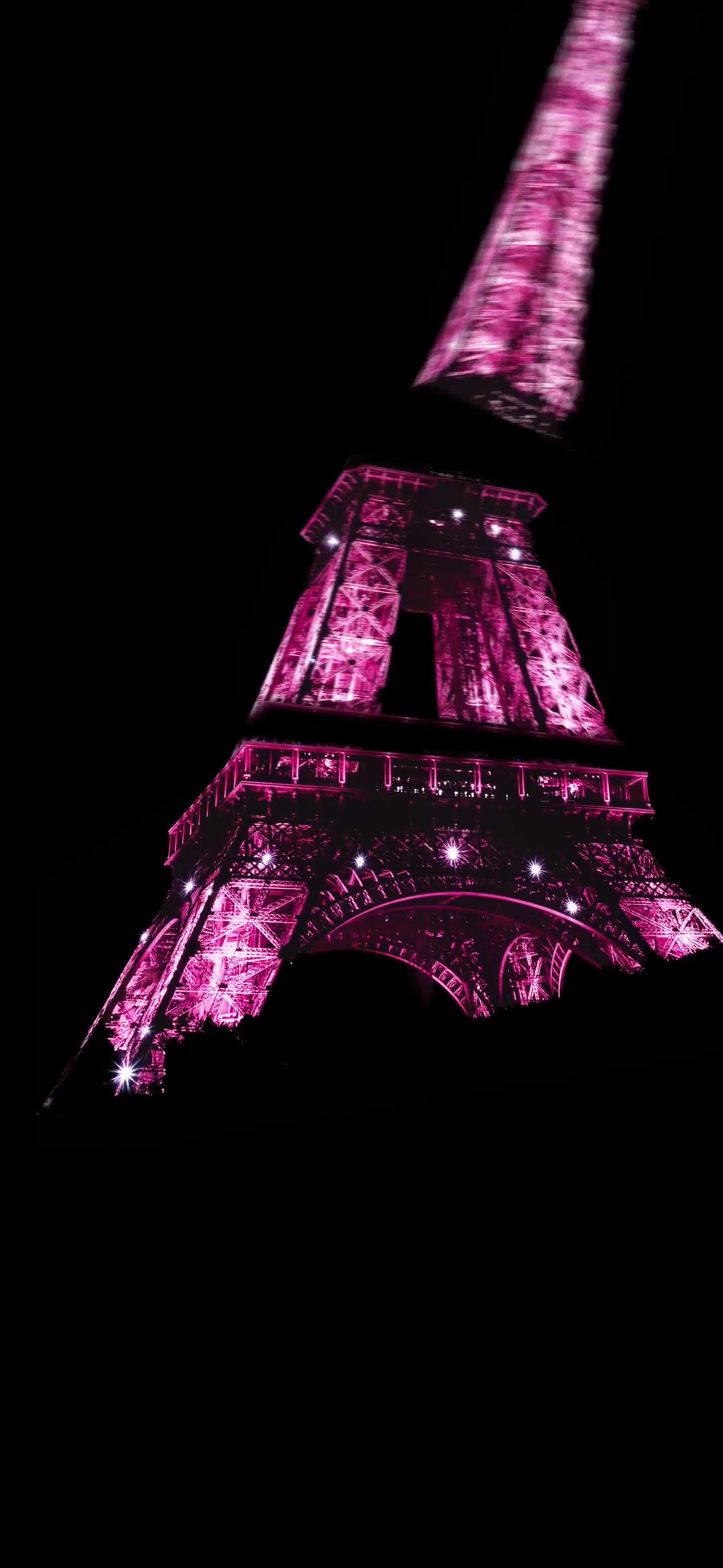 Pink Neon Eiffel Tower