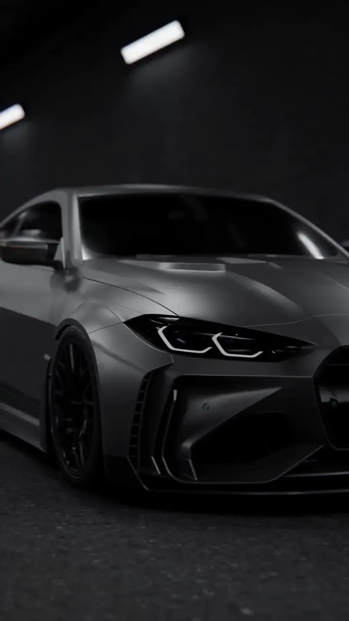 BMW M4 Matte Black 4K Live Wallpaper for Mobile