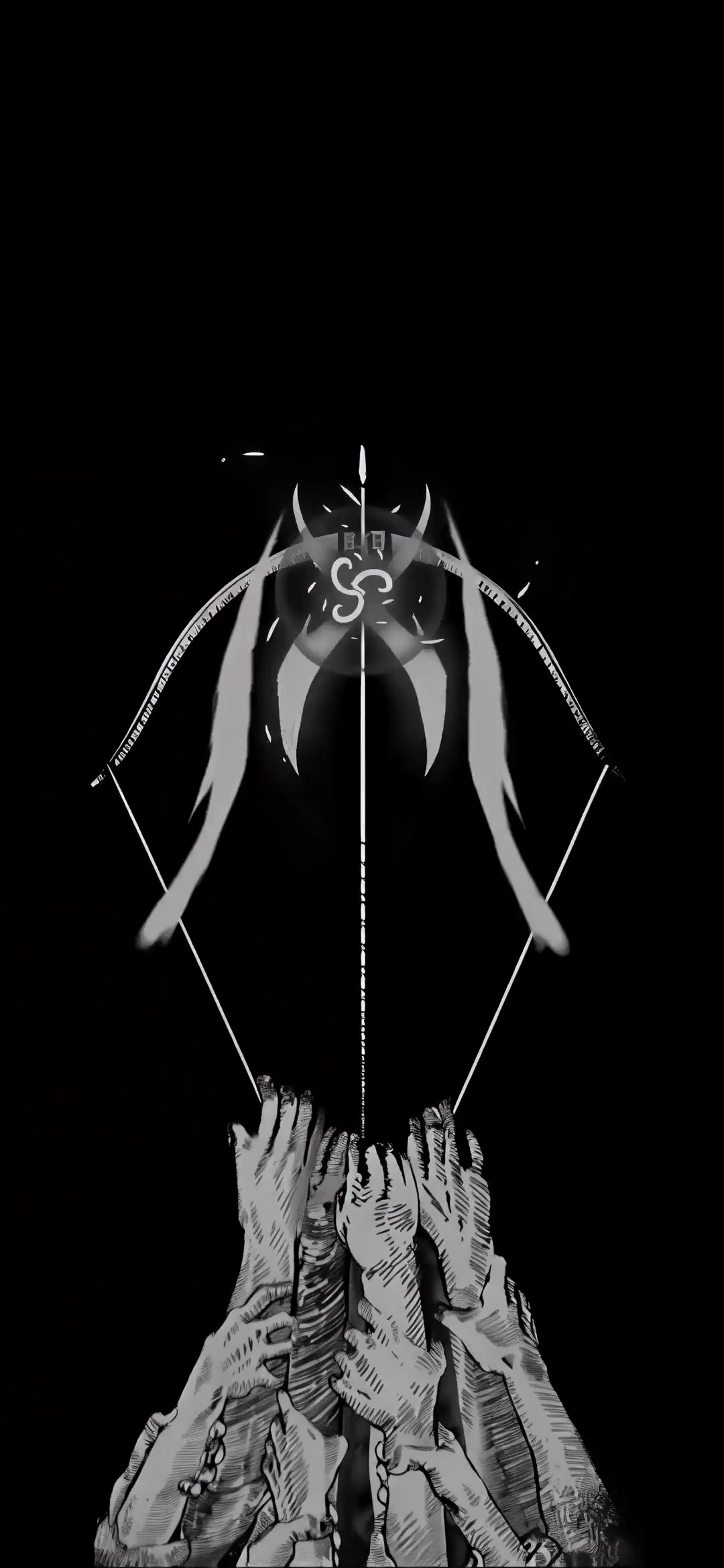 Minimalist Archer with Glowing Symbol Live Wallpaper