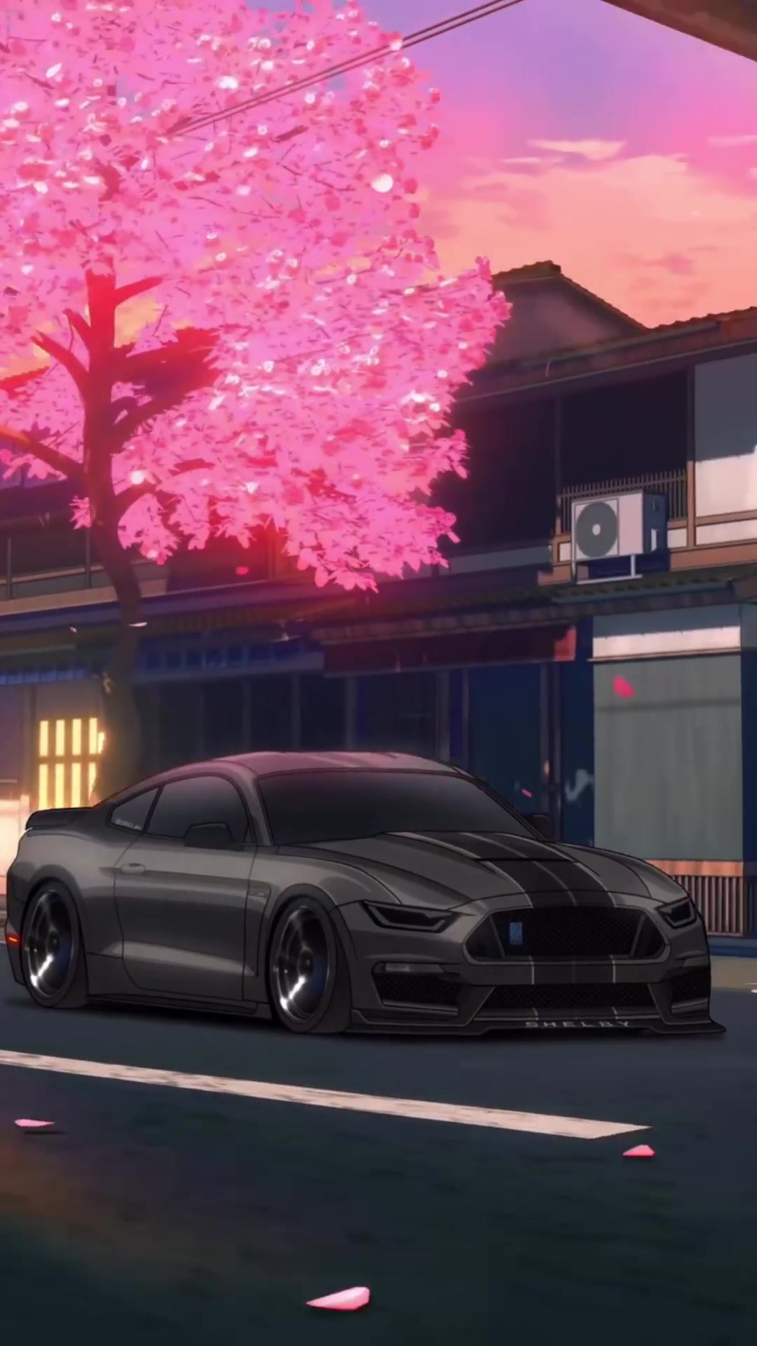 Pink Cherry Blossom Mustang Aesthetic