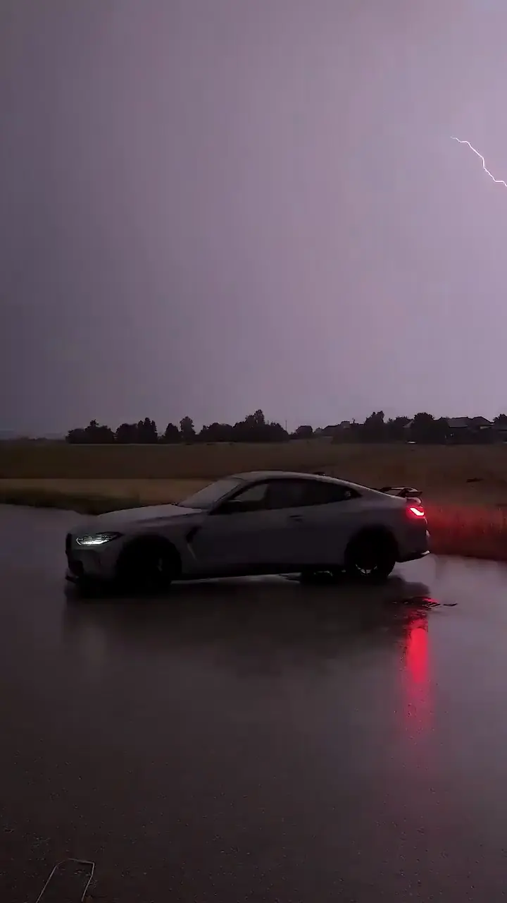 BMW M4 Stormy Drive 4K Live Wallpaper for Mobile