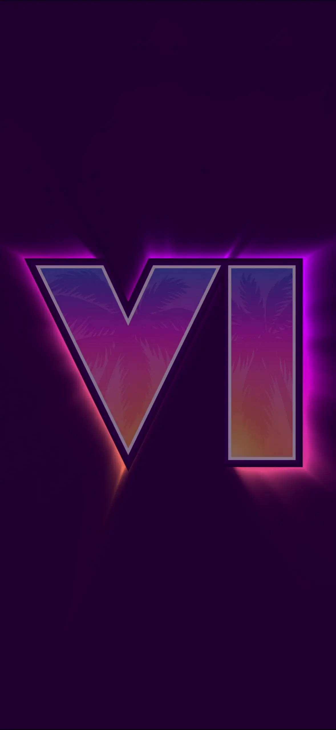 Neon Purple GTA 6 Live Wallpaper for Mobile